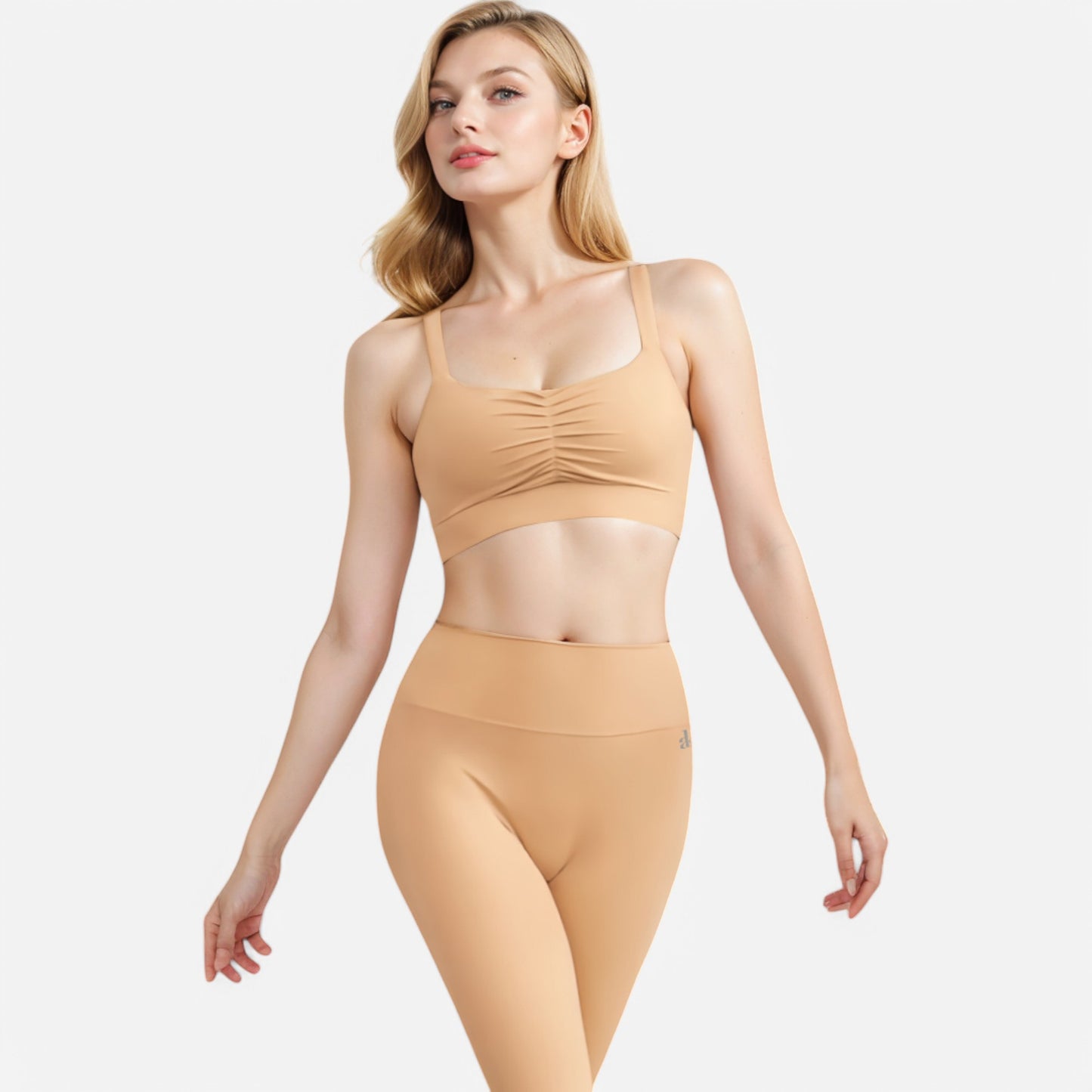 Anna-Kaci Women's Strappy Back Sports Bra with Crisscross Design