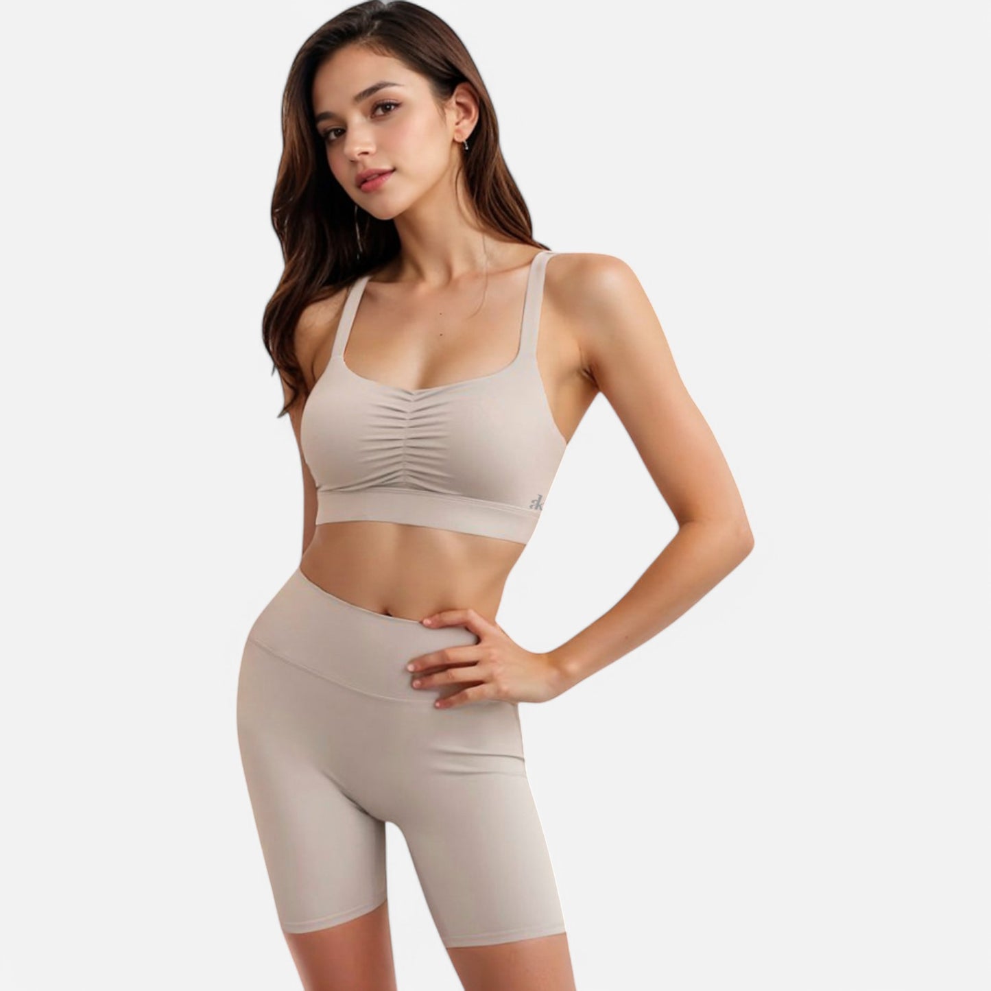 Anna-Kaci Women's Strappy Back Sports Bra with Crisscross Design