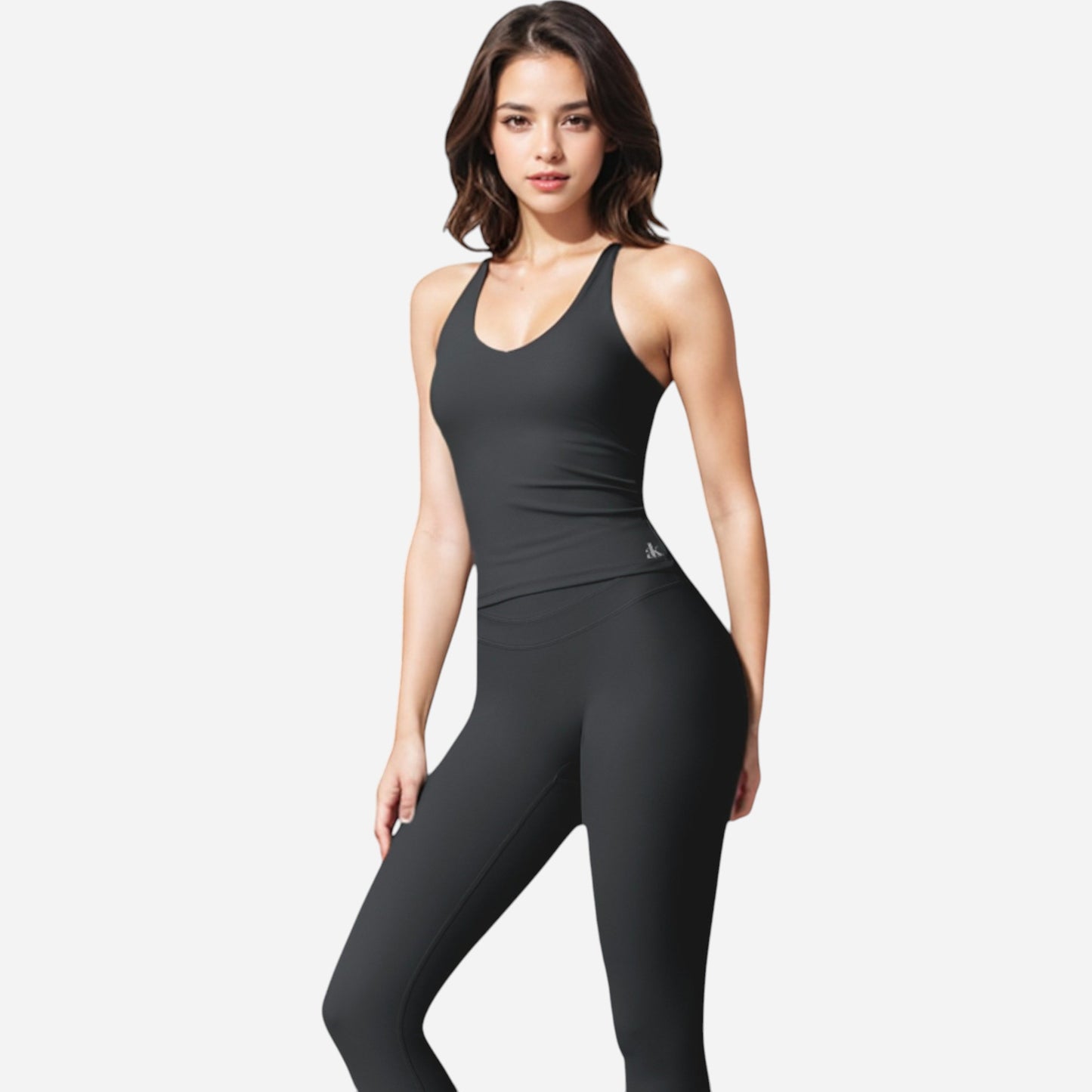 Anna-Kaci Women's Strappy Back Fitted Tank Top with Scoop Neck