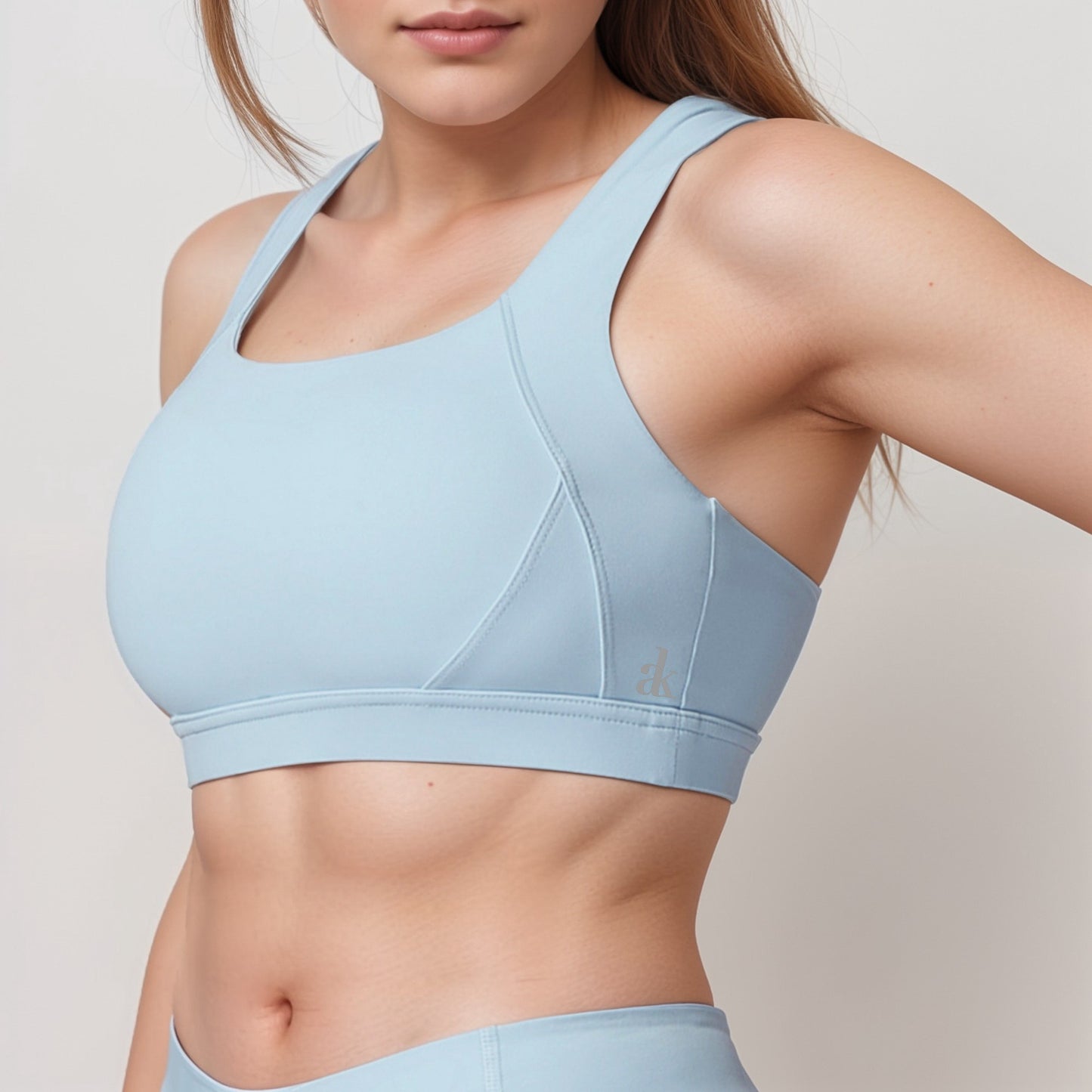 Anna-Kaci Women's High Support Scoop Neck Sports Bra