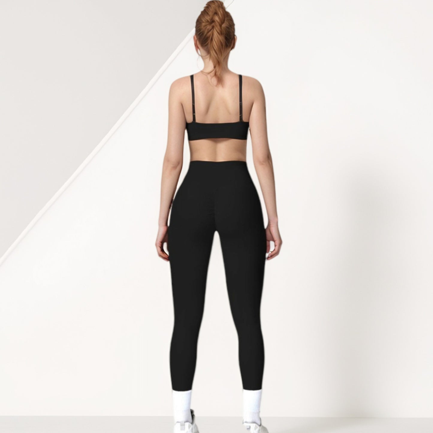 Anna-Kaci Active Women's Scoop Neck Sports Crop Top with Wide Shoulder Straps and Seamless Fit