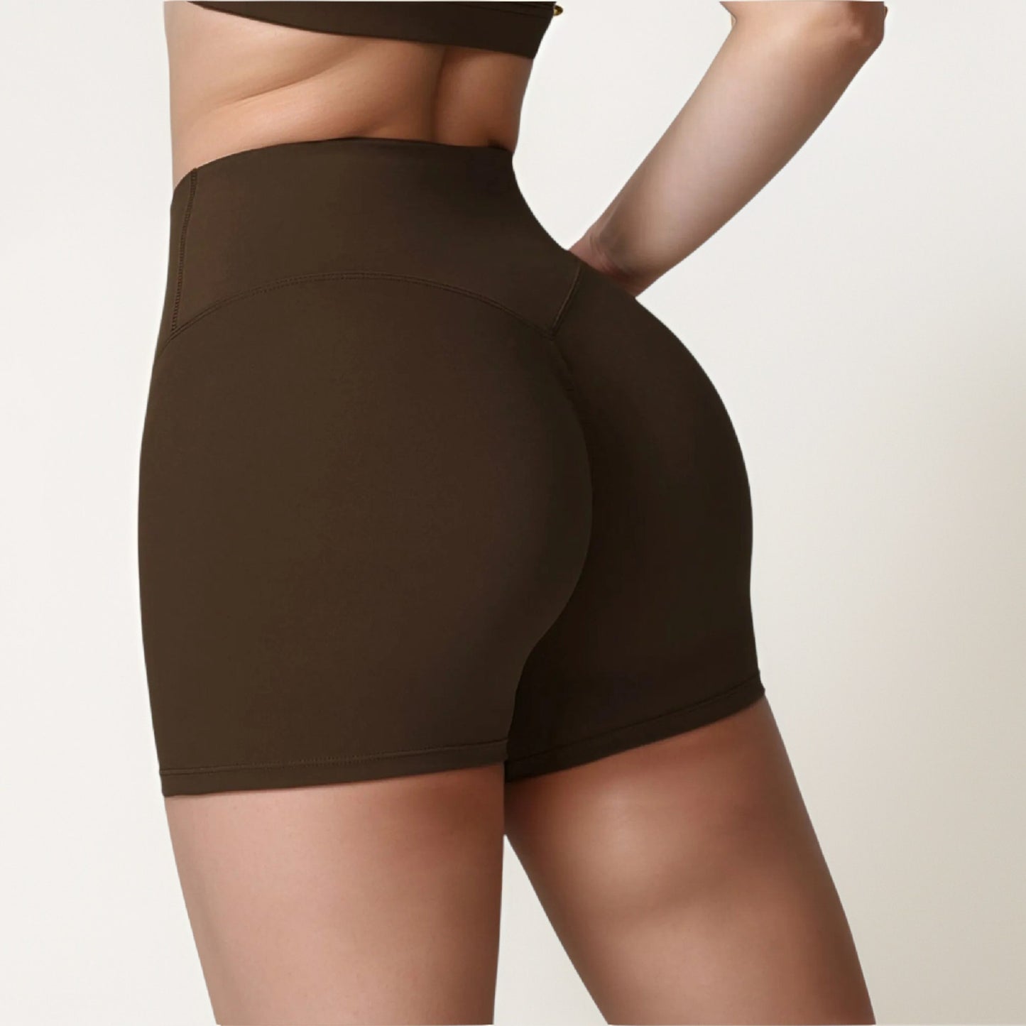 Anna-Kaci Active Women's High Waist Biker Shorts with Seamless Waistband and Compression Fit