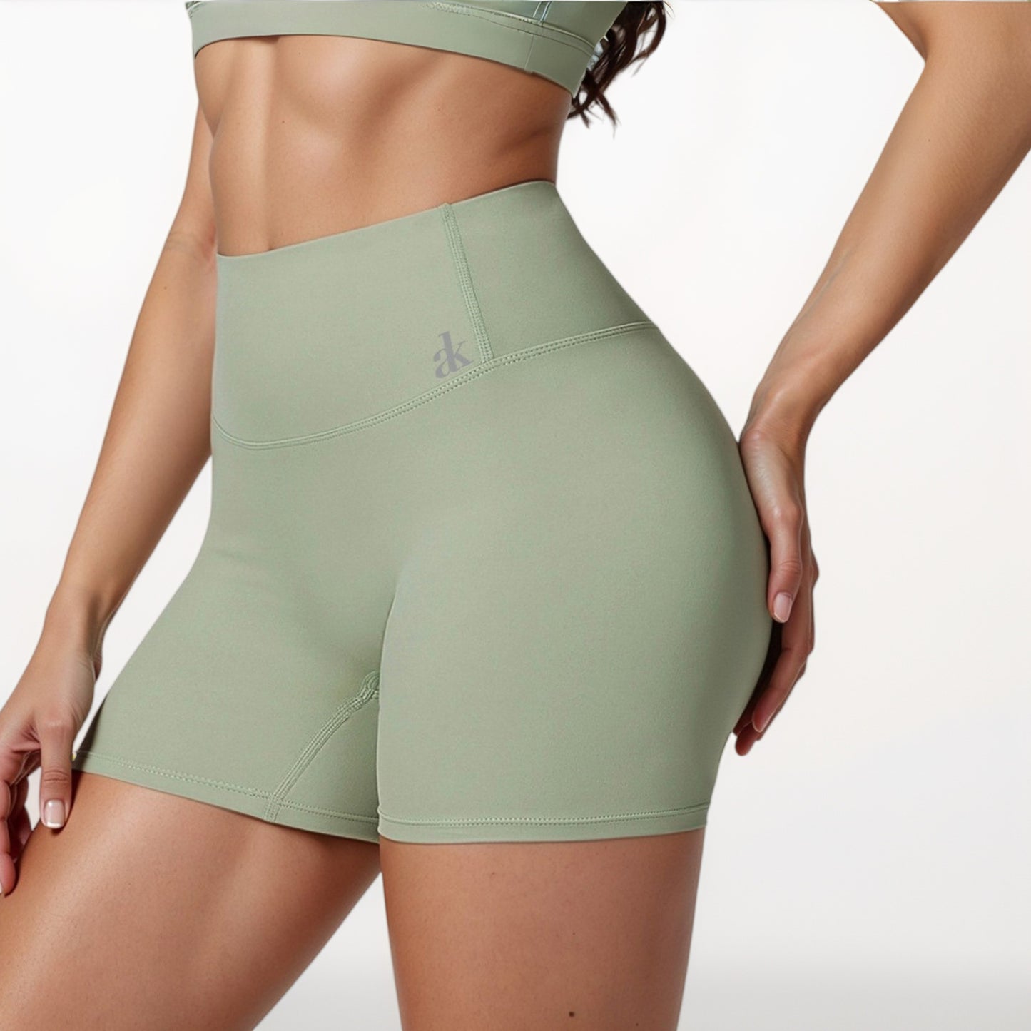 Anna-Kaci Active Women's High Waist Biker Shorts with Seamless Waistband and Compression Fit