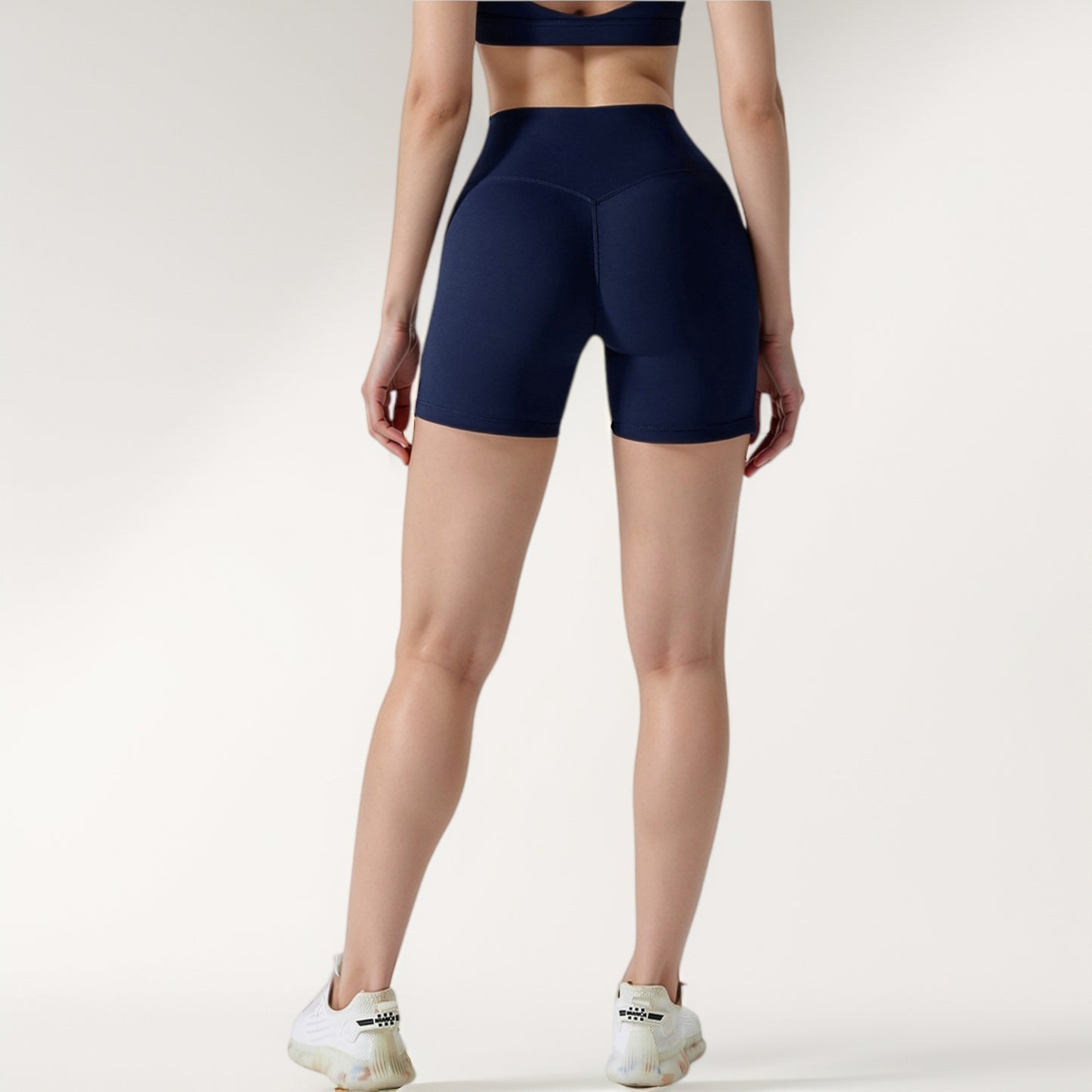 Anna-Kaci Active Women's High Waist Biker Shorts with Seamless Waistband and Compression Fit