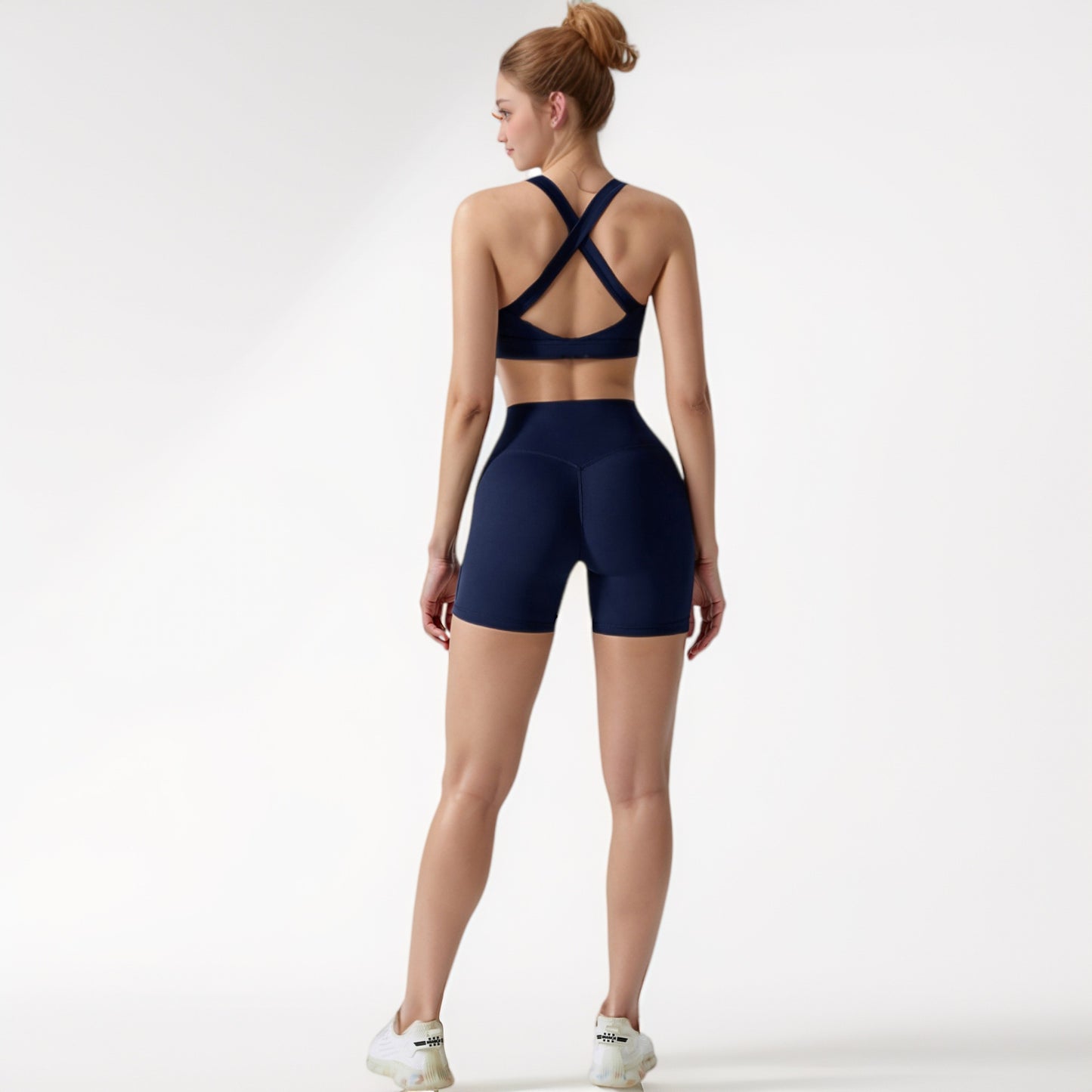 Anna-Kaci Active Women's High Waist Biker Shorts with Seamless Waistband and Compression Fit