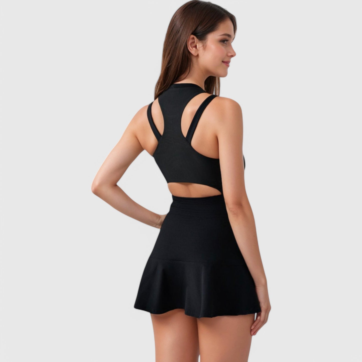 Anna-Kaci Women's Racerback Flowy Athletic Dress