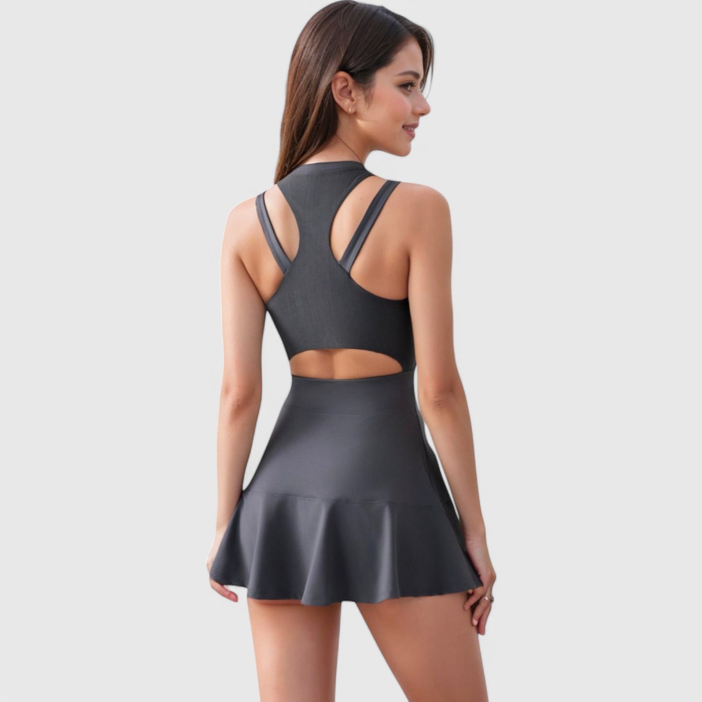 Anna-Kaci Women's Racerback Flowy Athletic Dress