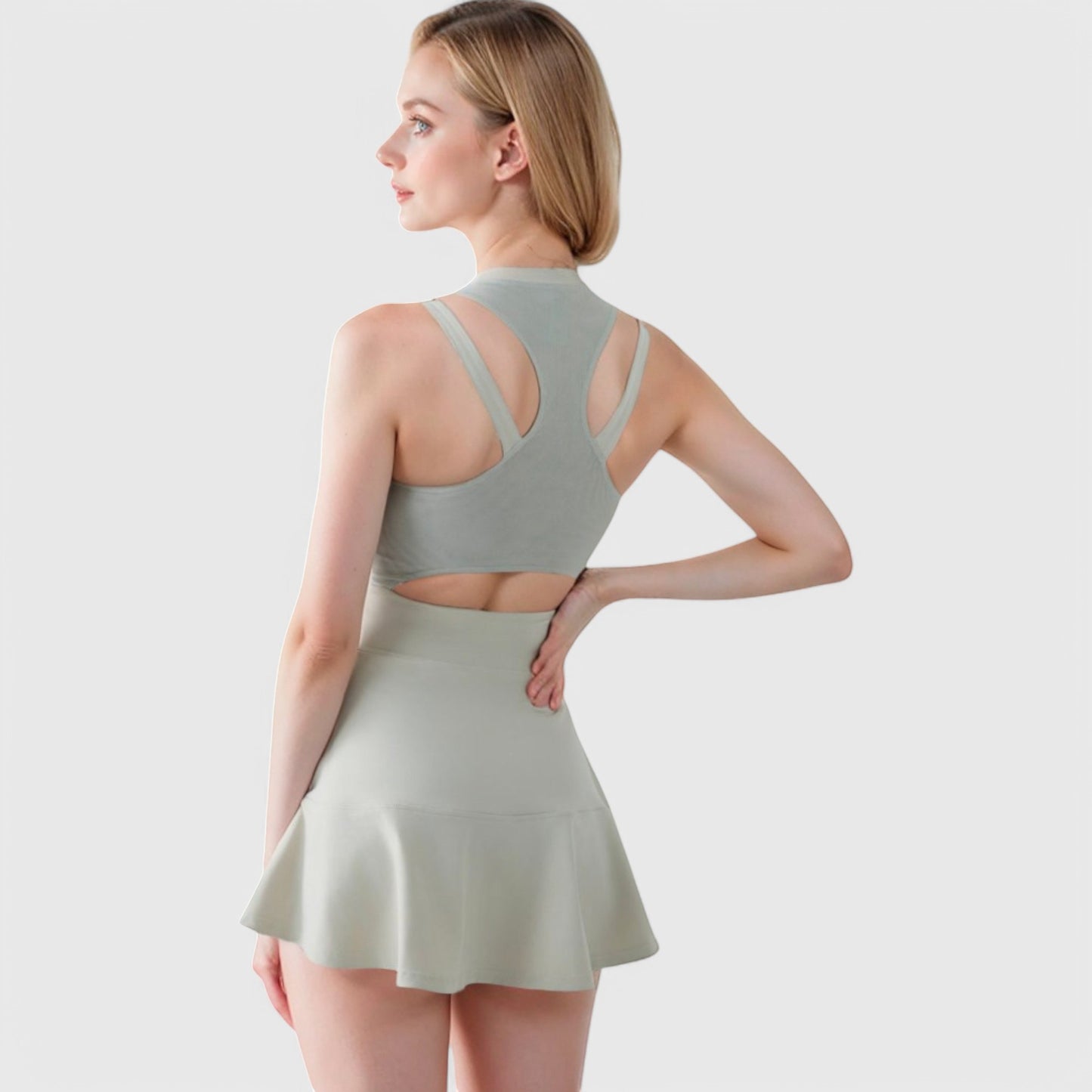 Anna-Kaci Women's Racerback Flowy Athletic Dress