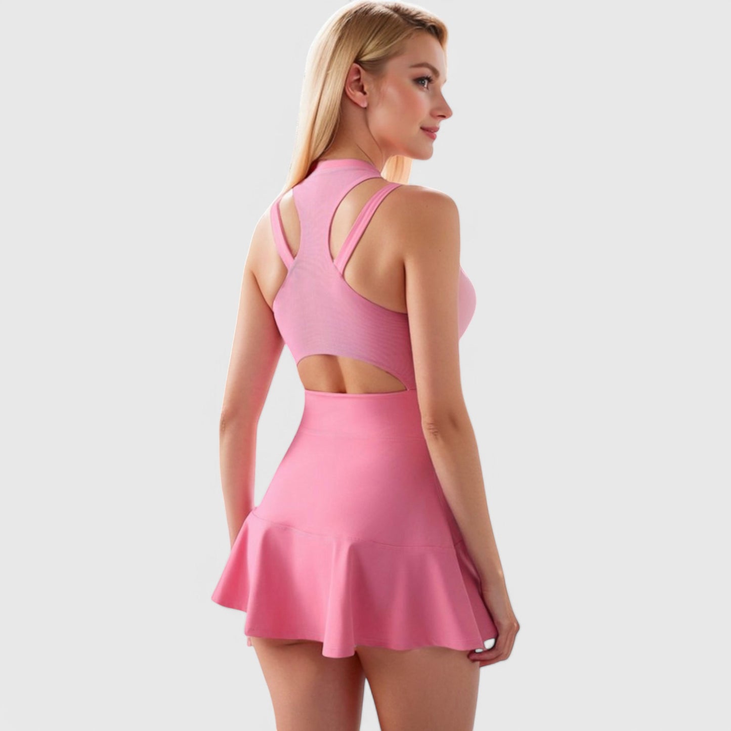 Anna-Kaci Women's Racerback Flowy Athletic Dress