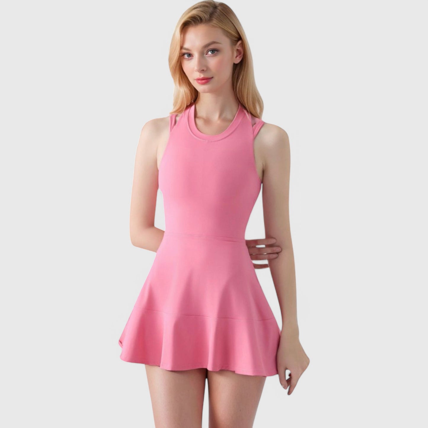 Anna-Kaci Women's Racerback Flowy Athletic Dress