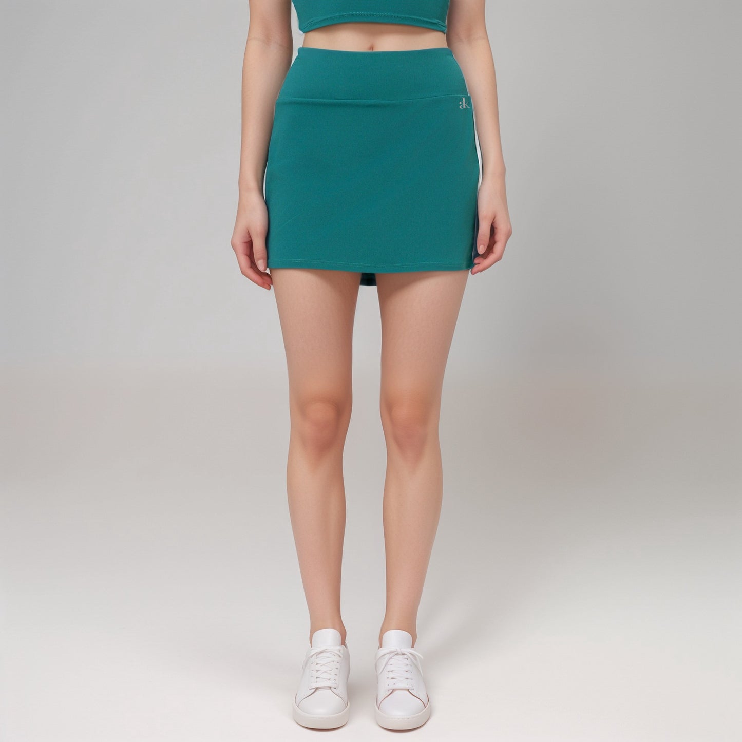 Anna-Kaci Active Women's Athletic Mini Skirt with Contrast Side Stripes and Built-In Shorts for Support
