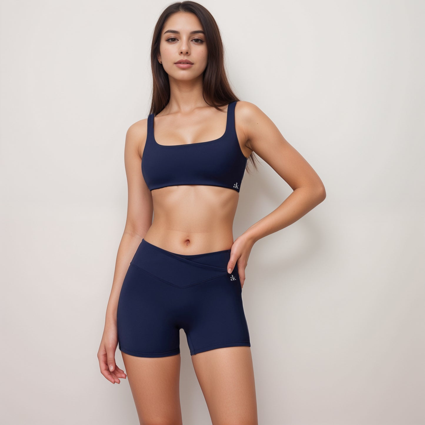Anna-Kaci Women's High Waist V-Cut Active Shorts with Seamless Stretch Compression Fit and Contoured Flattering Silhouette