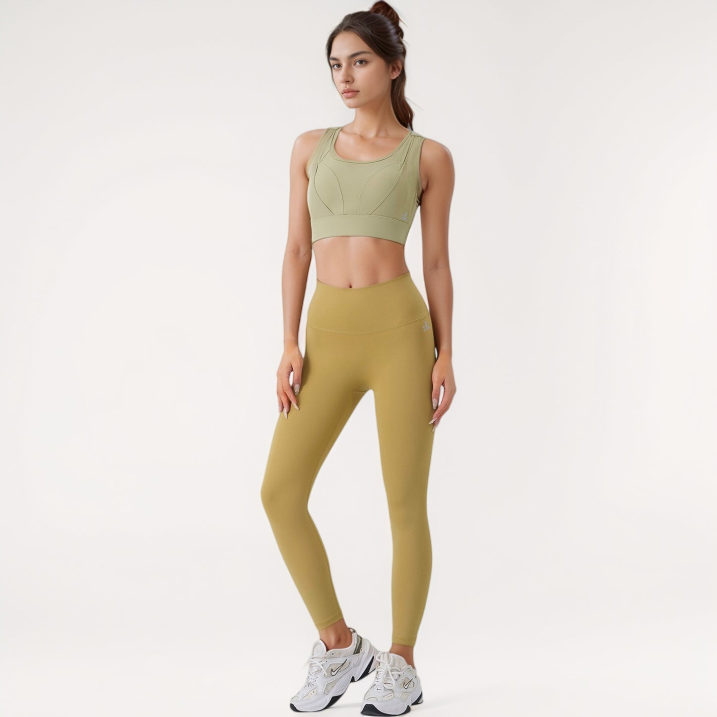 Anna-Kaci Women's High Support Athletic Sports Bra with Scoop Neck and Wide Adjustable Straps