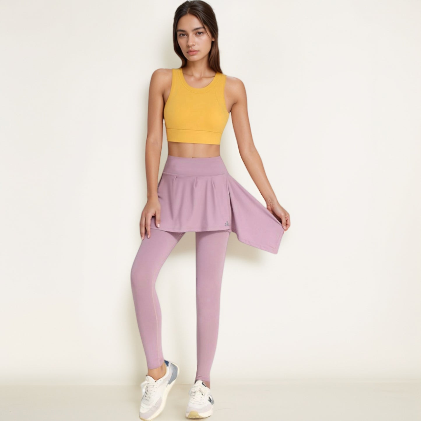 Anna-Kaci Women's Crisscross Back Sports Bra with Cutout Detail and Adjustable Hook Closure