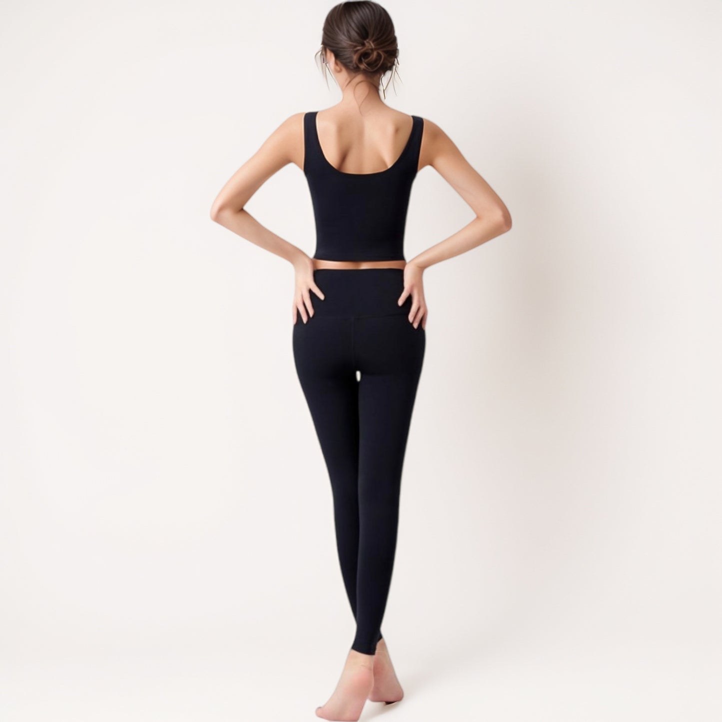 Anna-Kaci Women's Seamless Full-Length Leggings with High Waistband for Streamlined Comfort and Everyday Stretch Fit