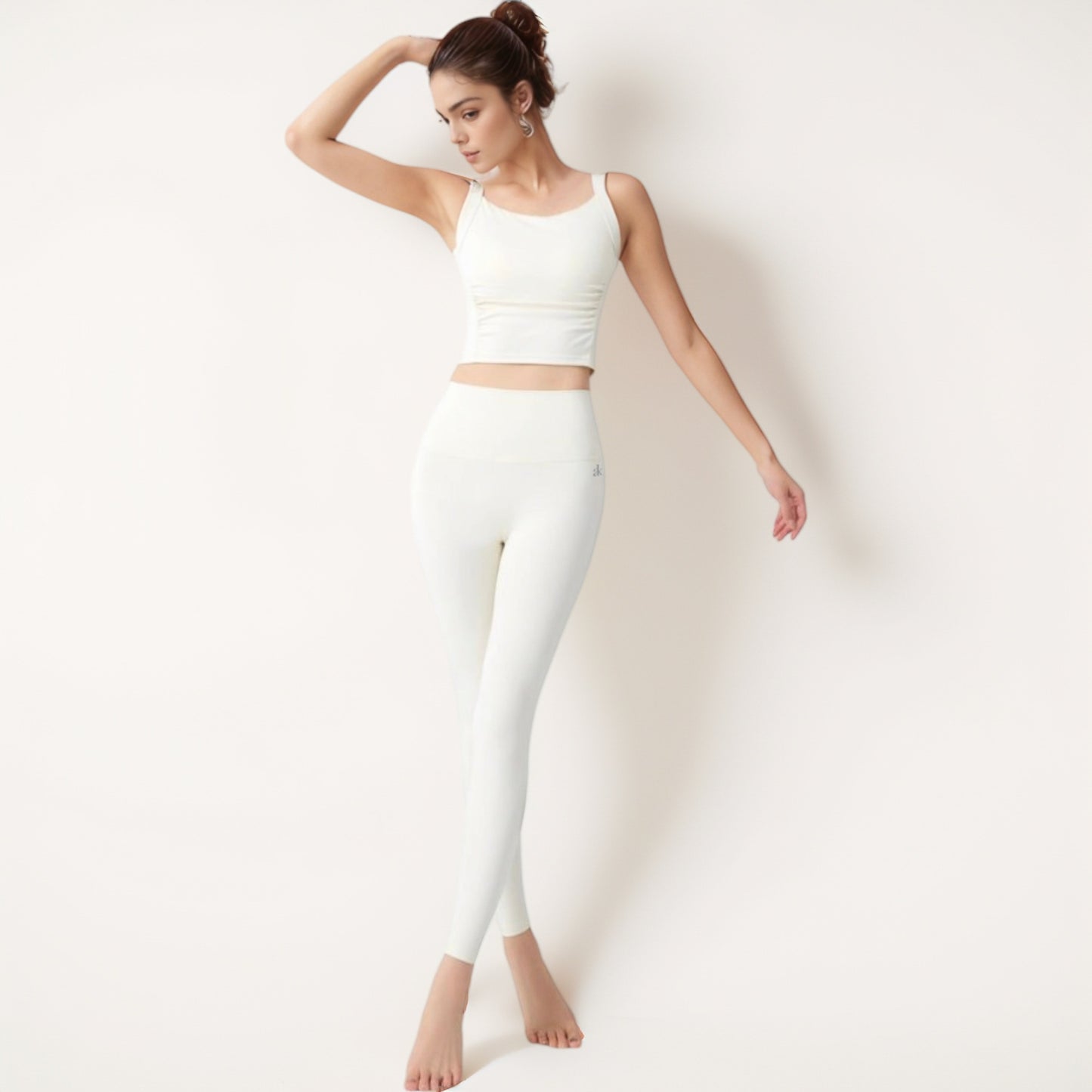 Anna-Kaci Women's Seamless Full-Length Leggings with High Waistband for Streamlined Comfort and Everyday Stretch Fit