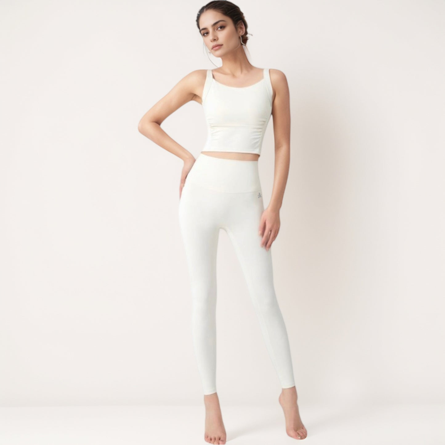 Anna-Kaci Women's Seamless Full-Length Leggings with High Waistband for Streamlined Comfort and Everyday Stretch Fit