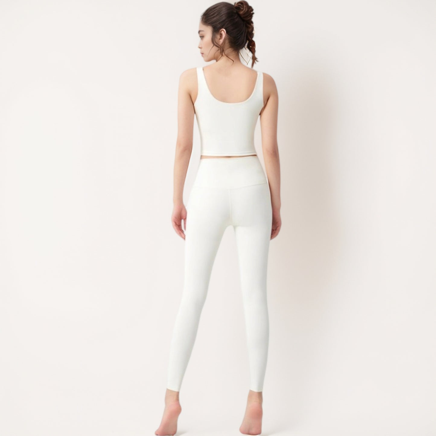 Anna-Kaci Women's Seamless Full-Length Leggings with High Waistband for Streamlined Comfort and Everyday Stretch Fit