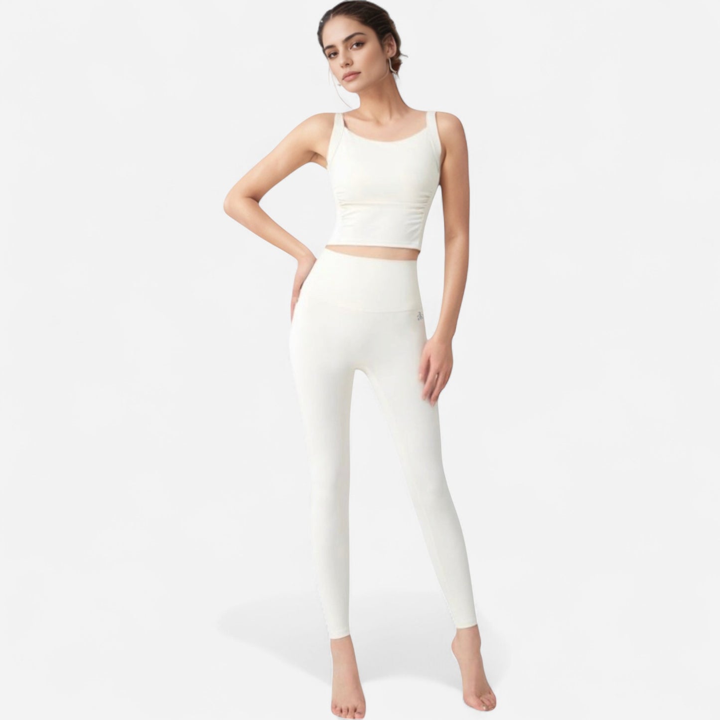 Anna-Kaci Women's Seamless Full-Length Leggings with High Waistband for Streamlined Comfort and Everyday Stretch Fit