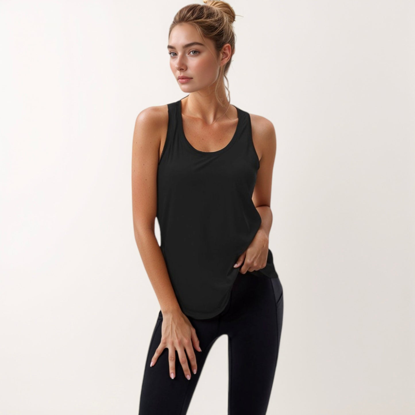 Anna-Kaci Active Women's Sleeveless Scoop Neck Workout Tank Top for Active and Casual Wear