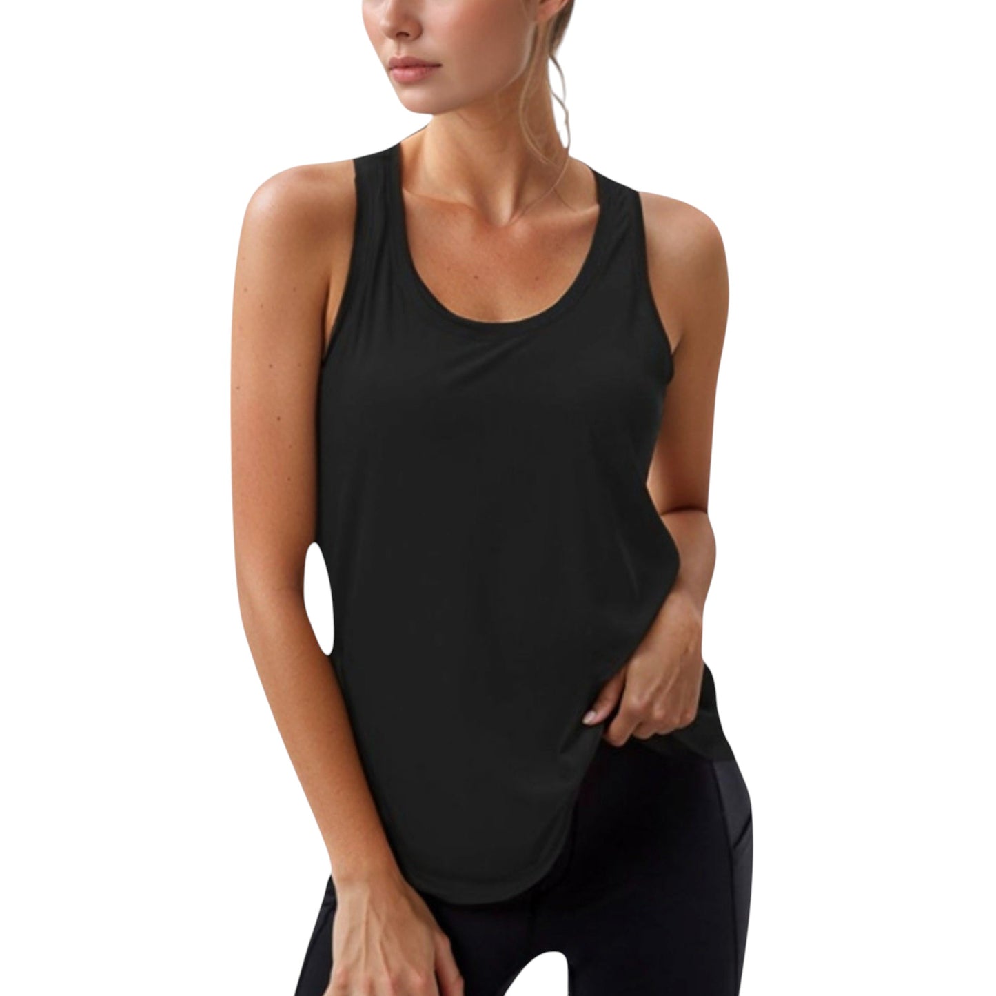 Anna-Kaci Active Women's Sleeveless Scoop Neck Workout Tank Top for Active and Casual Wear