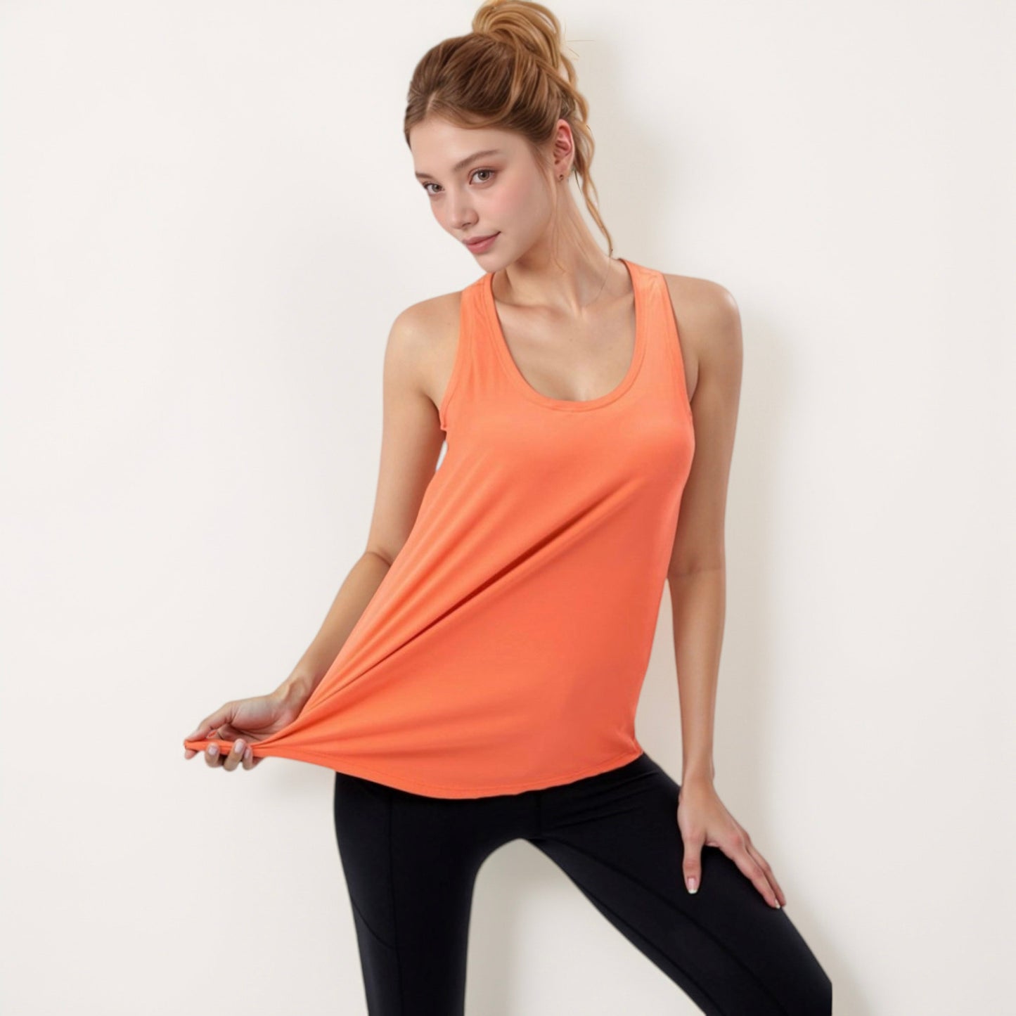 Anna-Kaci Active Women's Sleeveless Scoop Neck Workout Tank Top for Active and Casual Wear