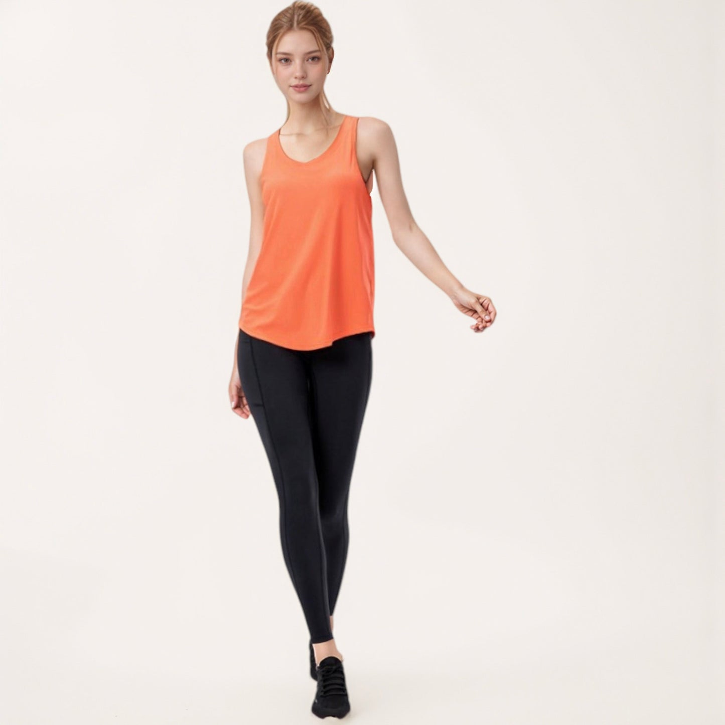 Anna-Kaci Active Women's Sleeveless Scoop Neck Workout Tank Top for Active and Casual Wear