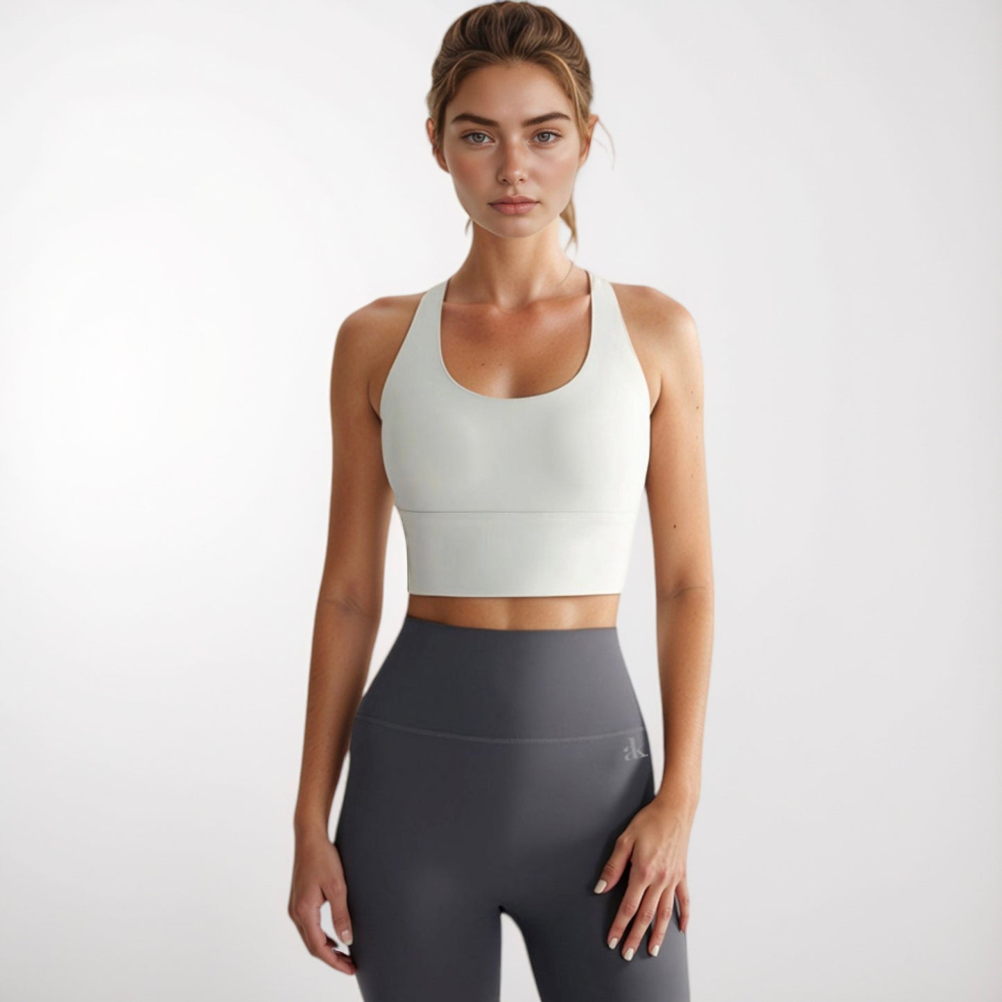 Anna-Kaci Active Women's Crisscross Back Sports Bra with Wide Elastic Band and Supportive Straps for Activewear