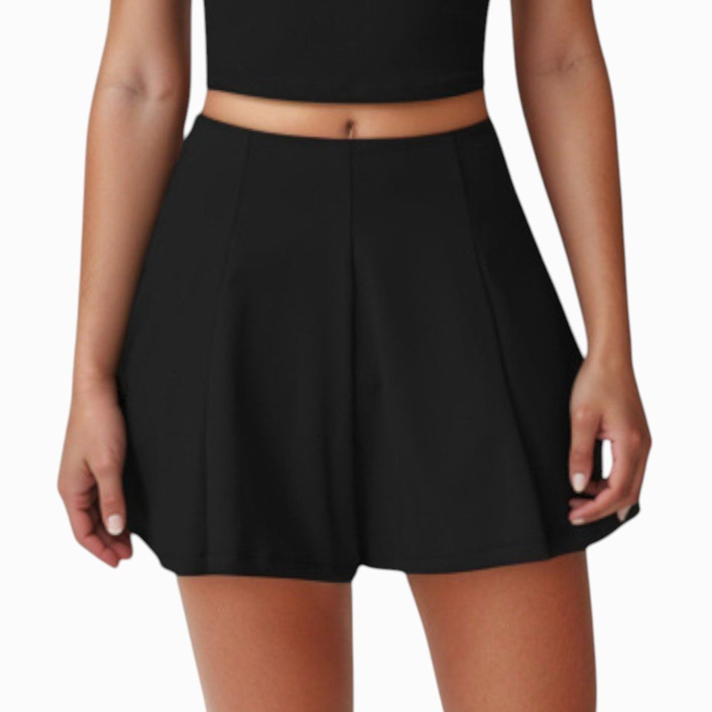 Anna-Kaci Active Women's Active Skort with Inner Shorts and Side Pockets for Movement and Storage - Small, Blue