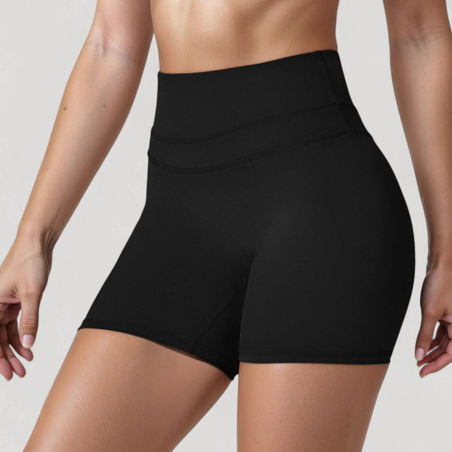 Anna-Kaci Active Women's High Waist Seamless Biker Shorts with Wide Waistband and Stretch Fit for Active Comfort - Small, Fuchsia