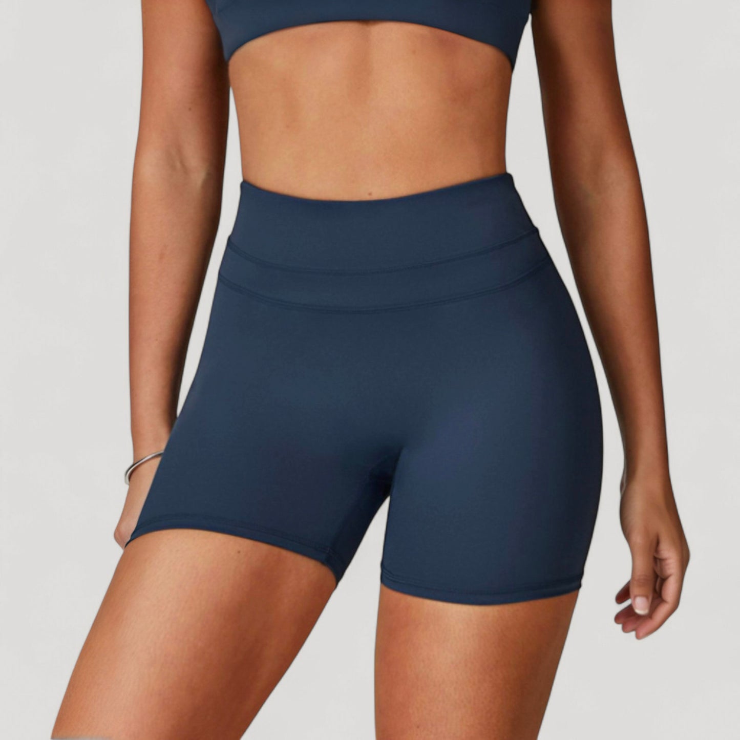 Anna-Kaci Active Women's High Waist Seamless Biker Shorts with Wide Waistband and Stretch Fit for Active Comfort - Small, Fuchsia