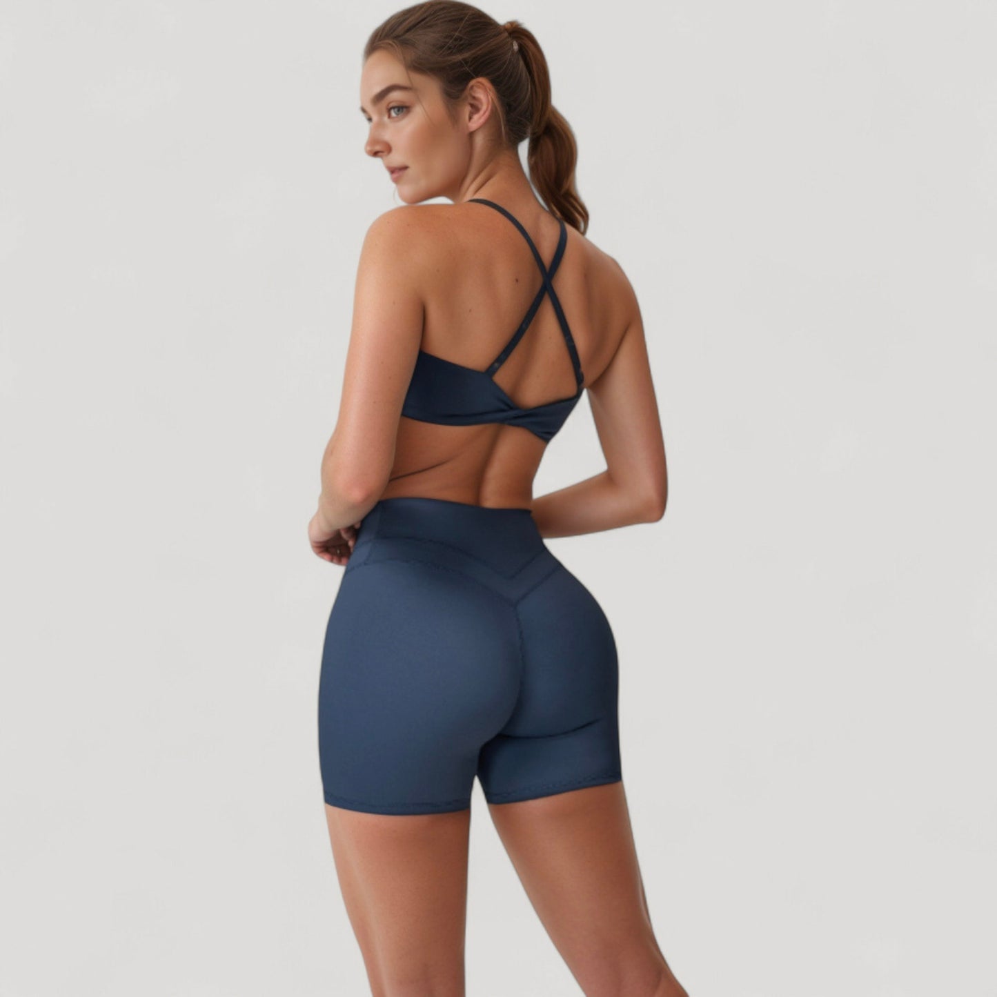Anna-Kaci Active Women's High Waist Seamless Biker Shorts with Wide Waistband and Stretch Fit for Active Comfort - Small, Fuchsia