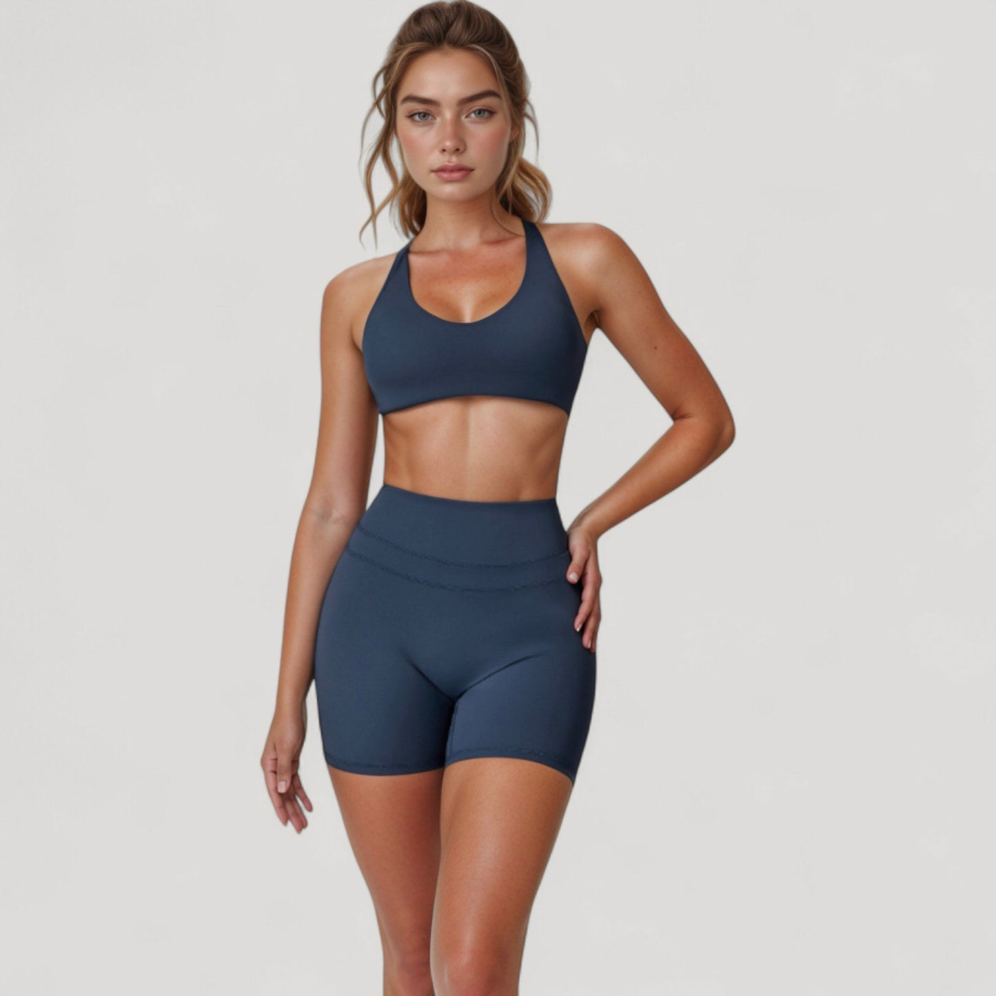Anna-Kaci Active Women's High Waist Seamless Biker Shorts with Wide Waistband and Stretch Fit for Active Comfort - Small, Fuchsia