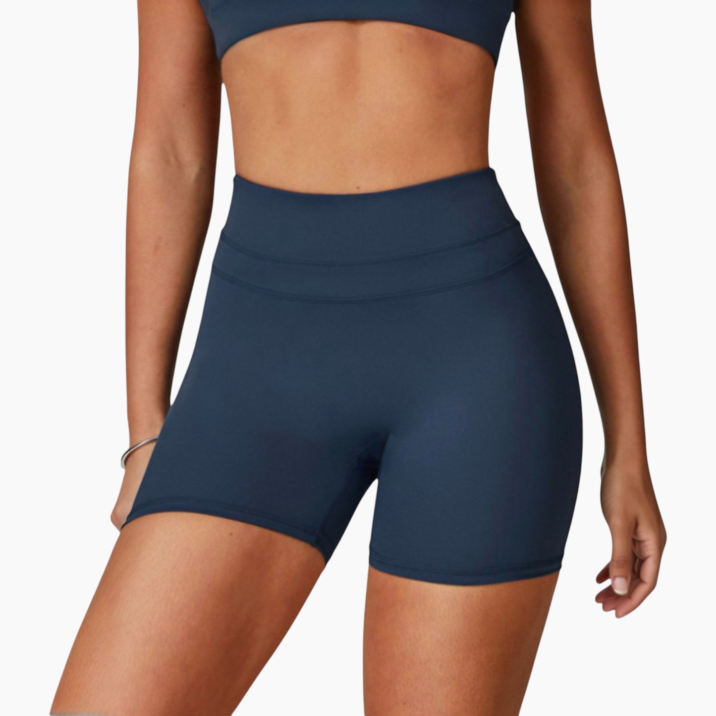 Anna-Kaci Active Women's High Waist Seamless Biker Shorts with Wide Waistband and Stretch Fit for Active Comfort - Small, Fuchsia
