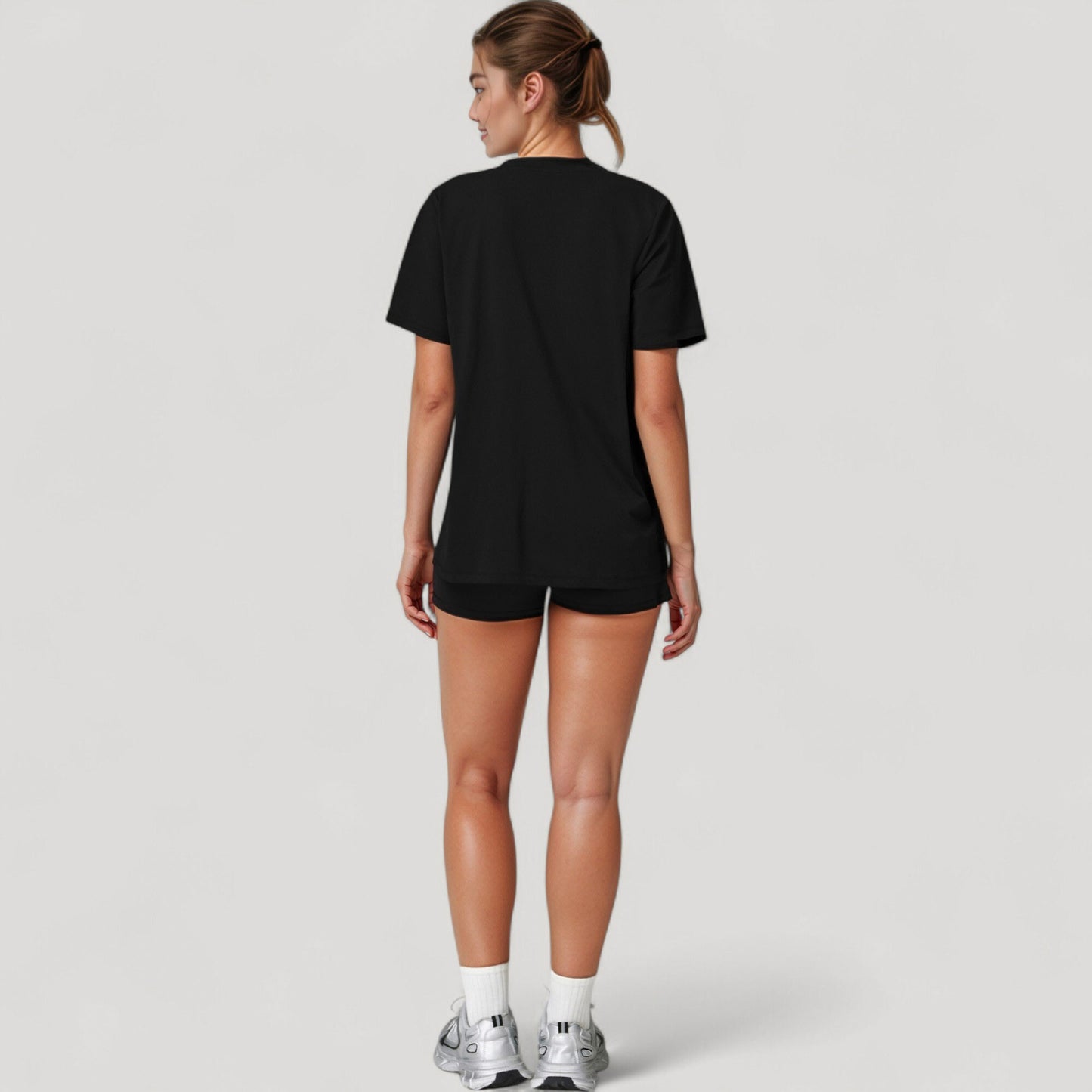 Anna-Kaci Active Women's Relaxed Fit Crew Neck T-Shirt with Short Sleeves and Soft Stretch Fabric for Everyday Comfort