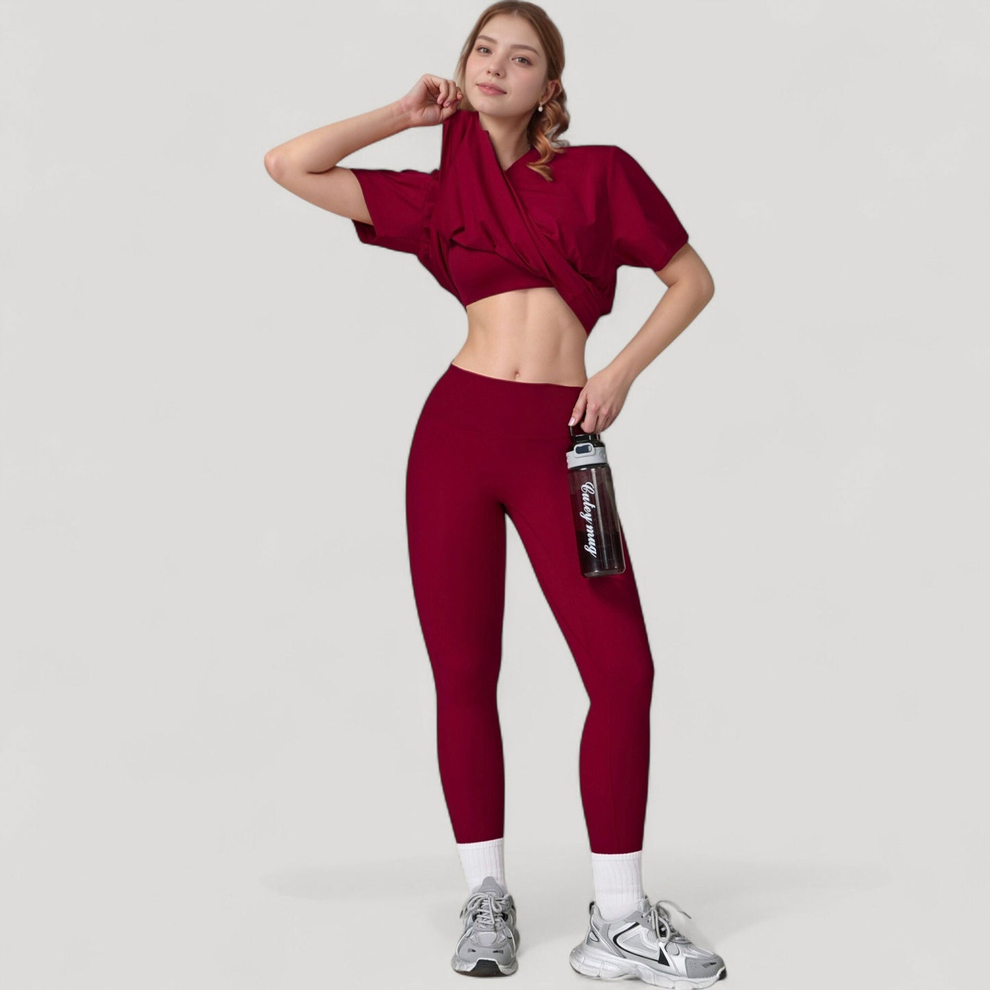 Anna-Kaci Active Women's Relaxed Fit Crew Neck T-Shirt with Short Sleeves and Soft Stretch Fabric for Everyday Comfort