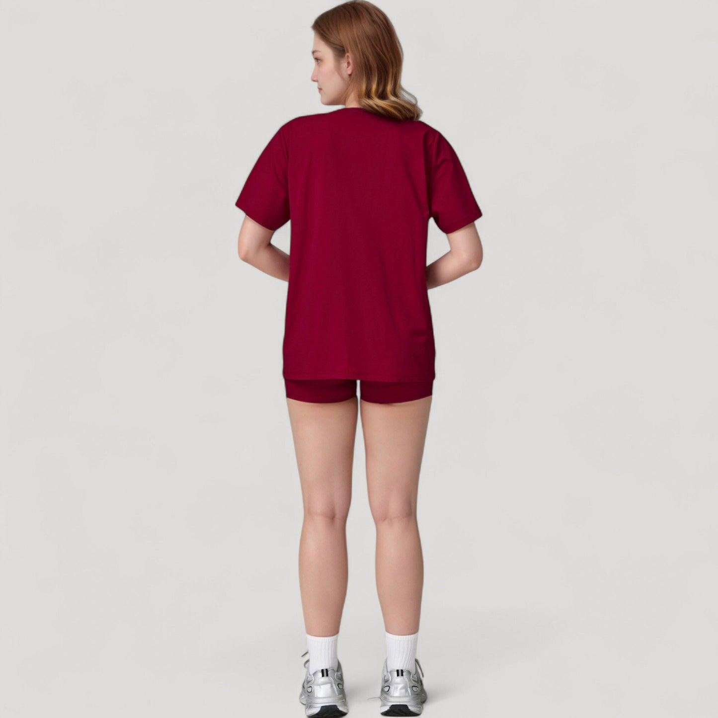 Anna-Kaci Active Women's Relaxed Fit Crew Neck T-Shirt with Short Sleeves and Soft Stretch Fabric for Everyday Comfort