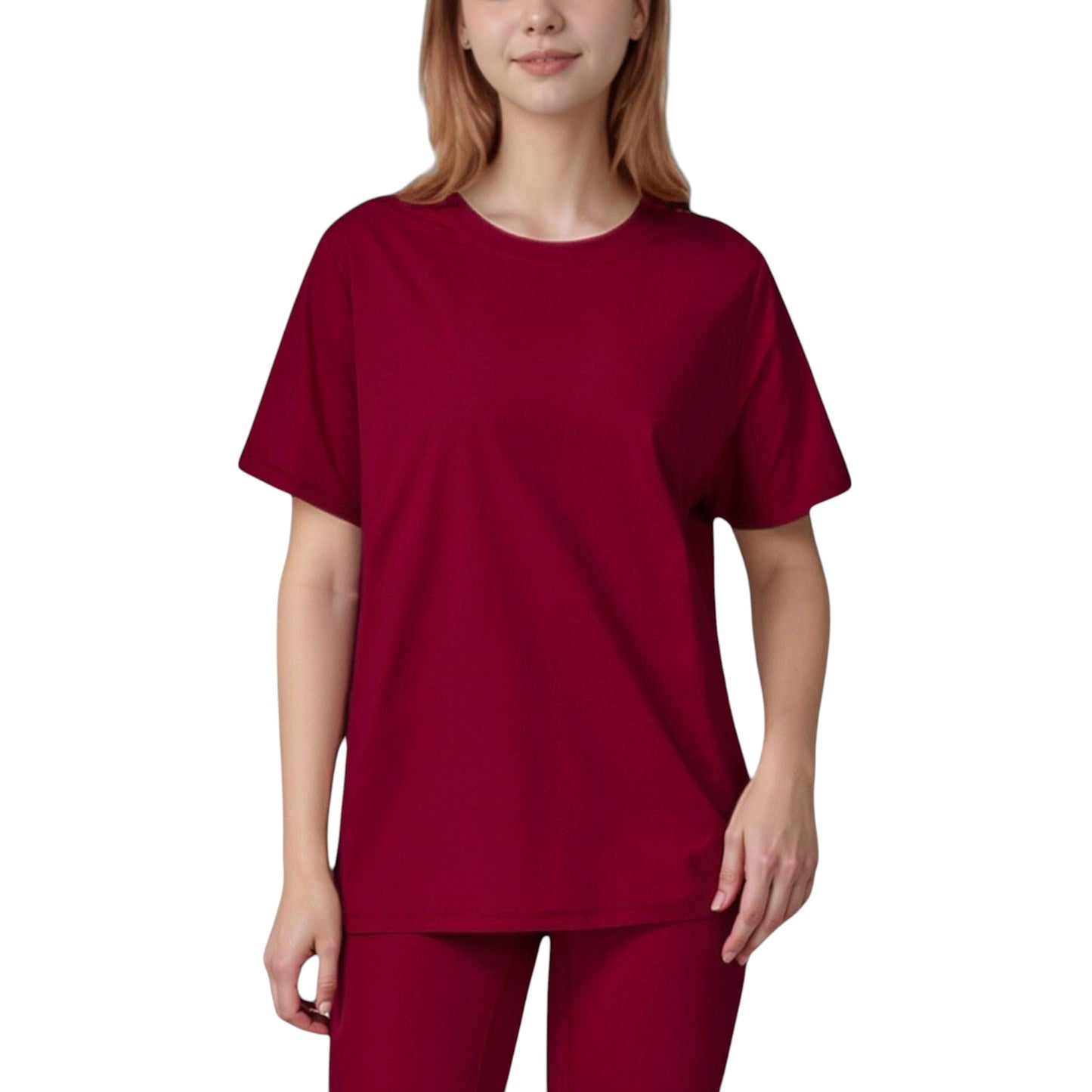 Anna-Kaci Active Women's Relaxed Fit Crew Neck T-Shirt with Short Sleeves and Soft Stretch Fabric for Everyday Comfort