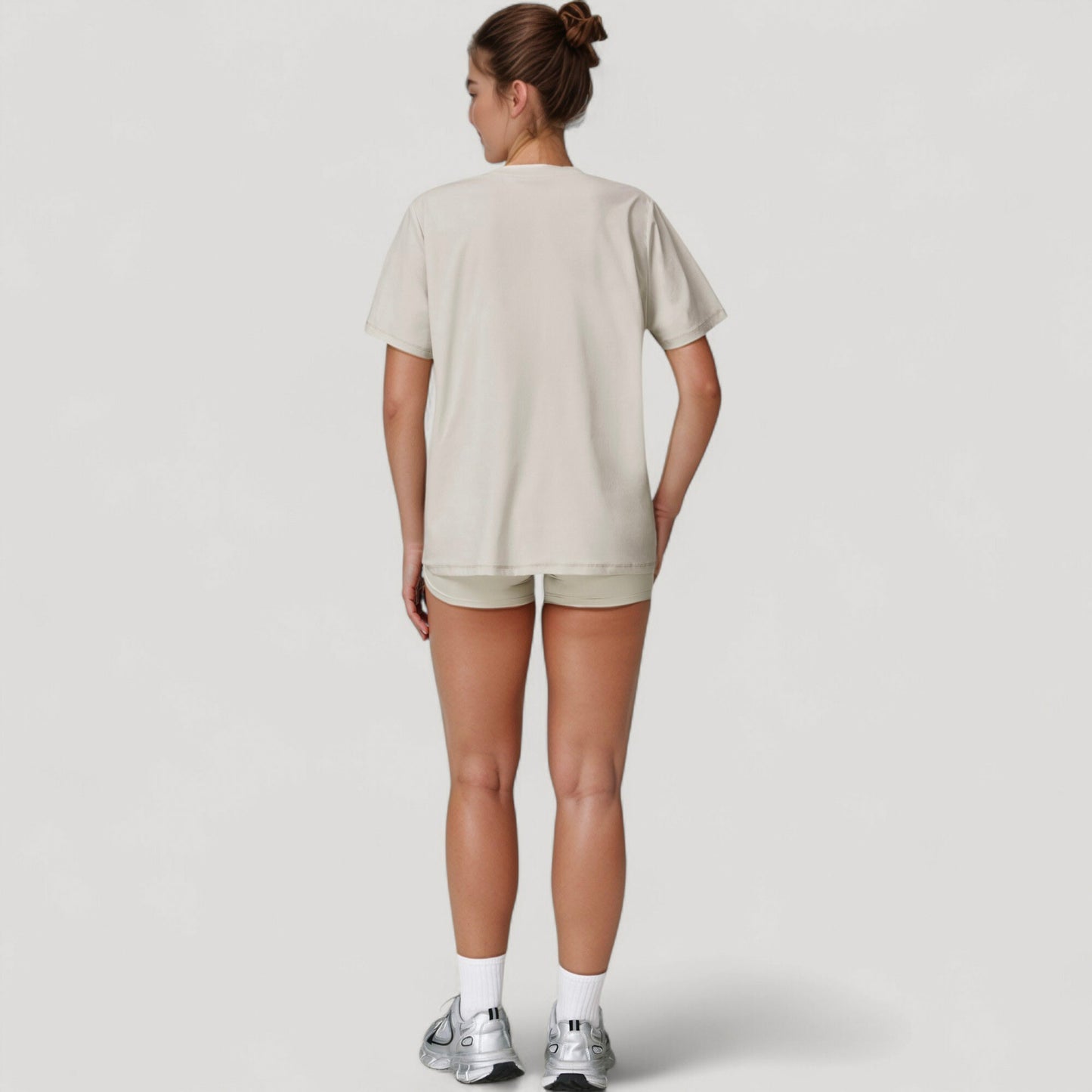 Anna-Kaci Active Women's Relaxed Fit Crew Neck T-Shirt with Short Sleeves and Soft Stretch Fabric for Everyday Comfort