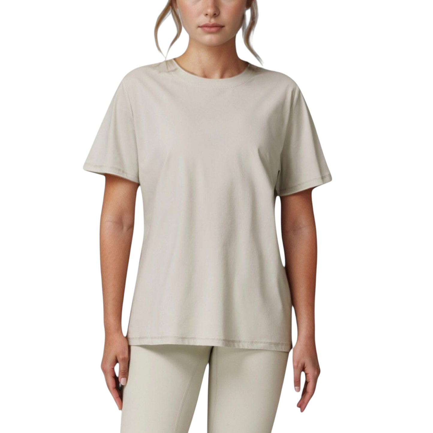 Anna-Kaci Active Women's Relaxed Fit Crew Neck T-Shirt with Short Sleeves and Soft Stretch Fabric for Everyday Comfort