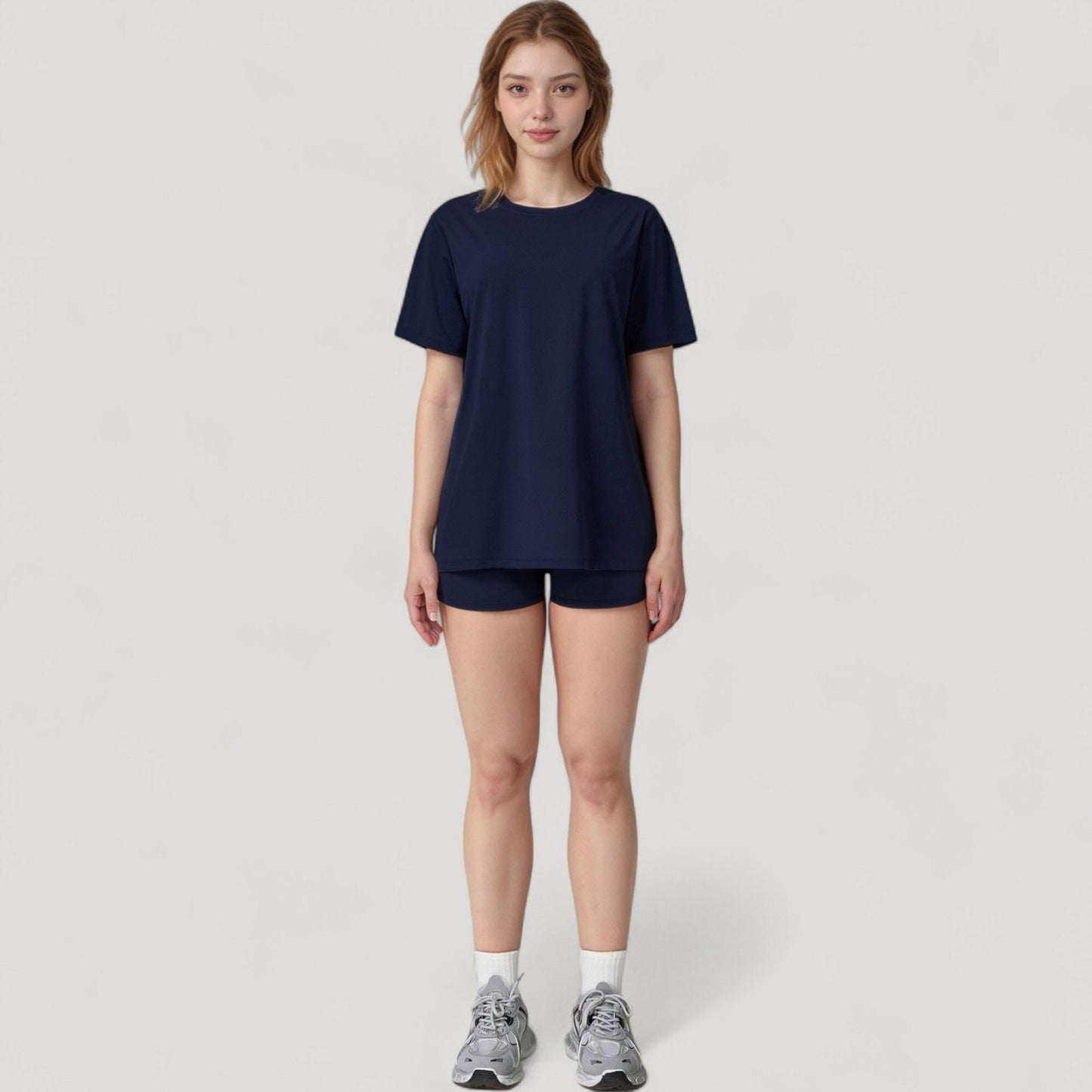 Anna-Kaci Active Women's Relaxed Fit Crew Neck T-Shirt with Short Sleeves and Soft Stretch Fabric for Everyday Comfort