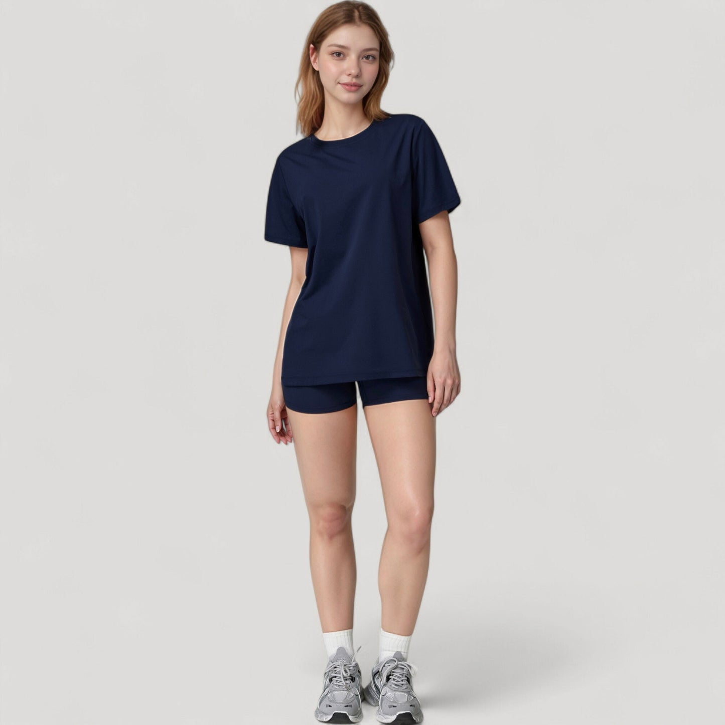 Anna-Kaci Active Women's Relaxed Fit Crew Neck T-Shirt with Short Sleeves and Soft Stretch Fabric for Everyday Comfort
