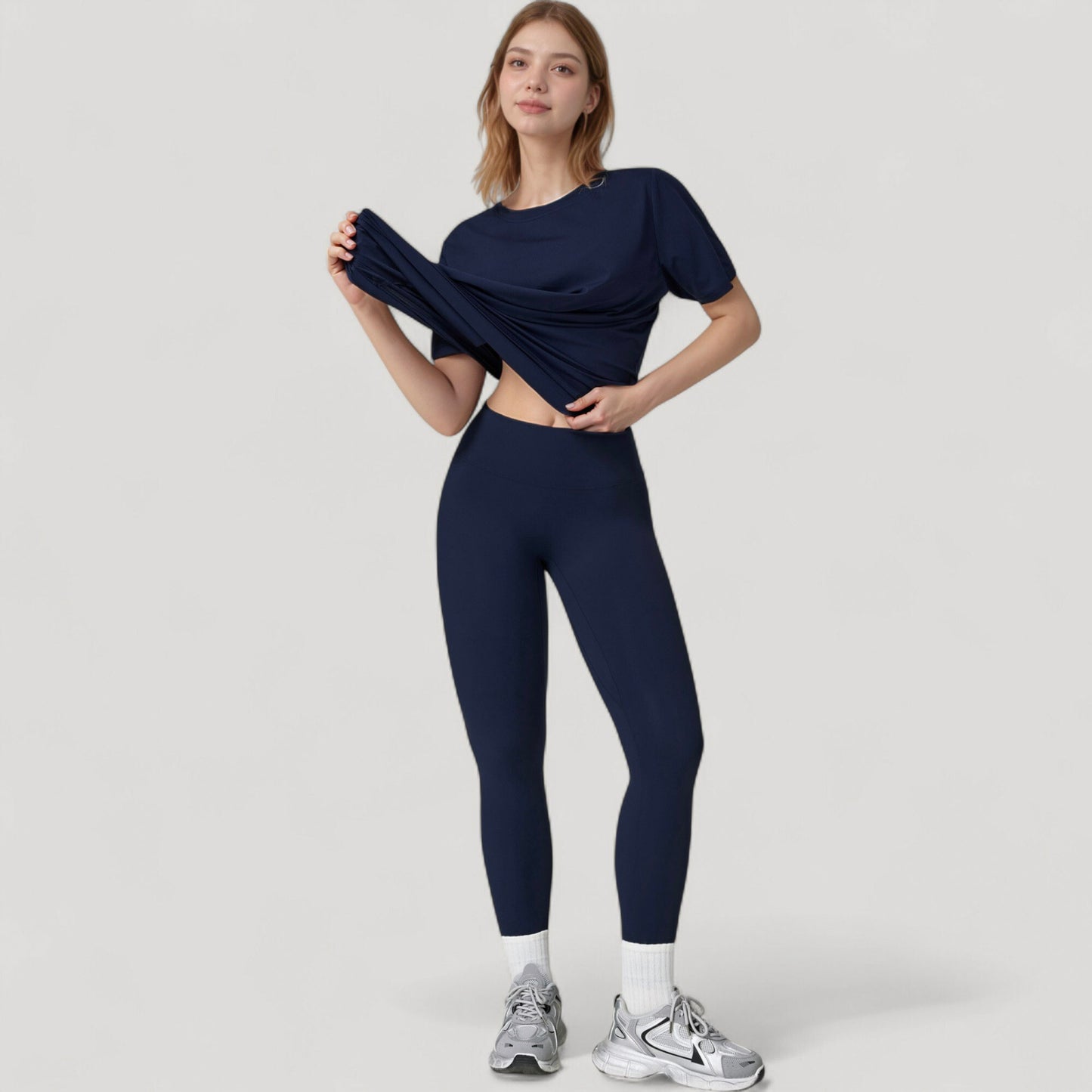 Anna-Kaci Active Women's Relaxed Fit Crew Neck T-Shirt with Short Sleeves and Soft Stretch Fabric for Everyday Comfort