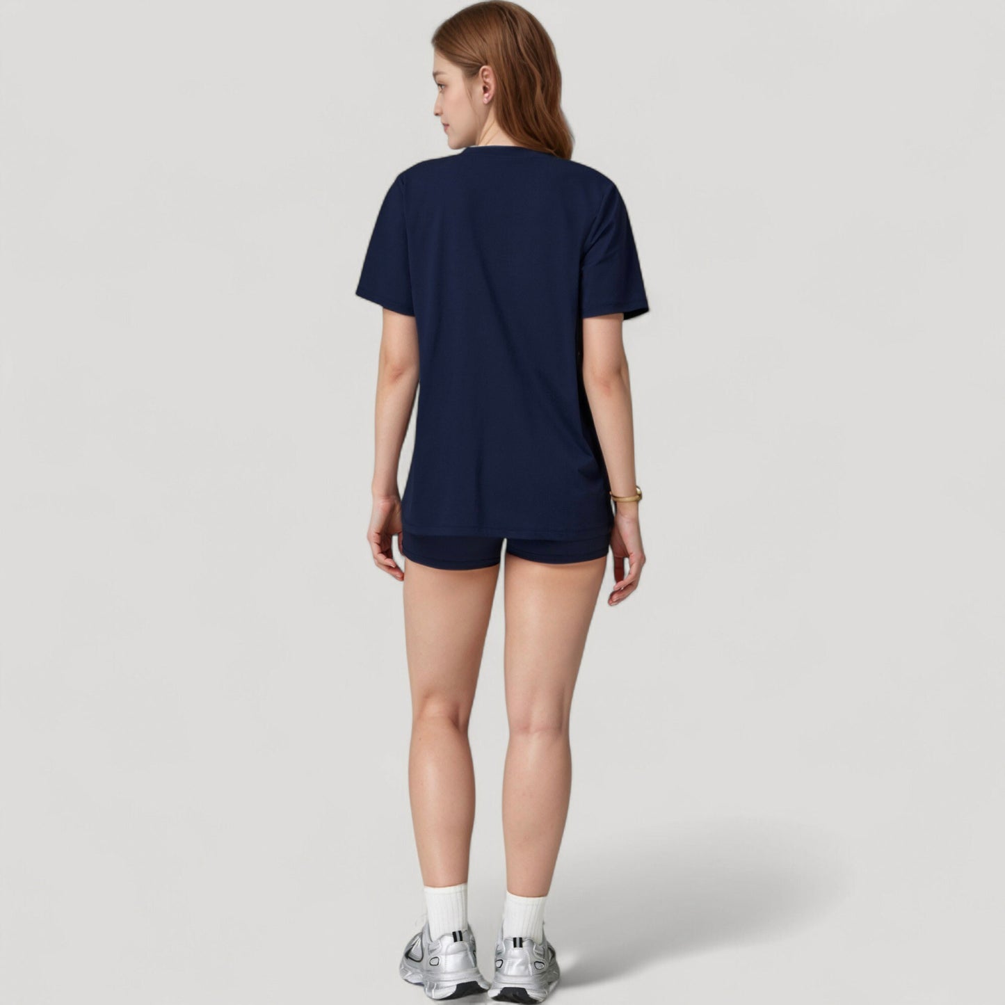 Anna-Kaci Active Women's Relaxed Fit Crew Neck T-Shirt with Short Sleeves and Soft Stretch Fabric for Everyday Comfort