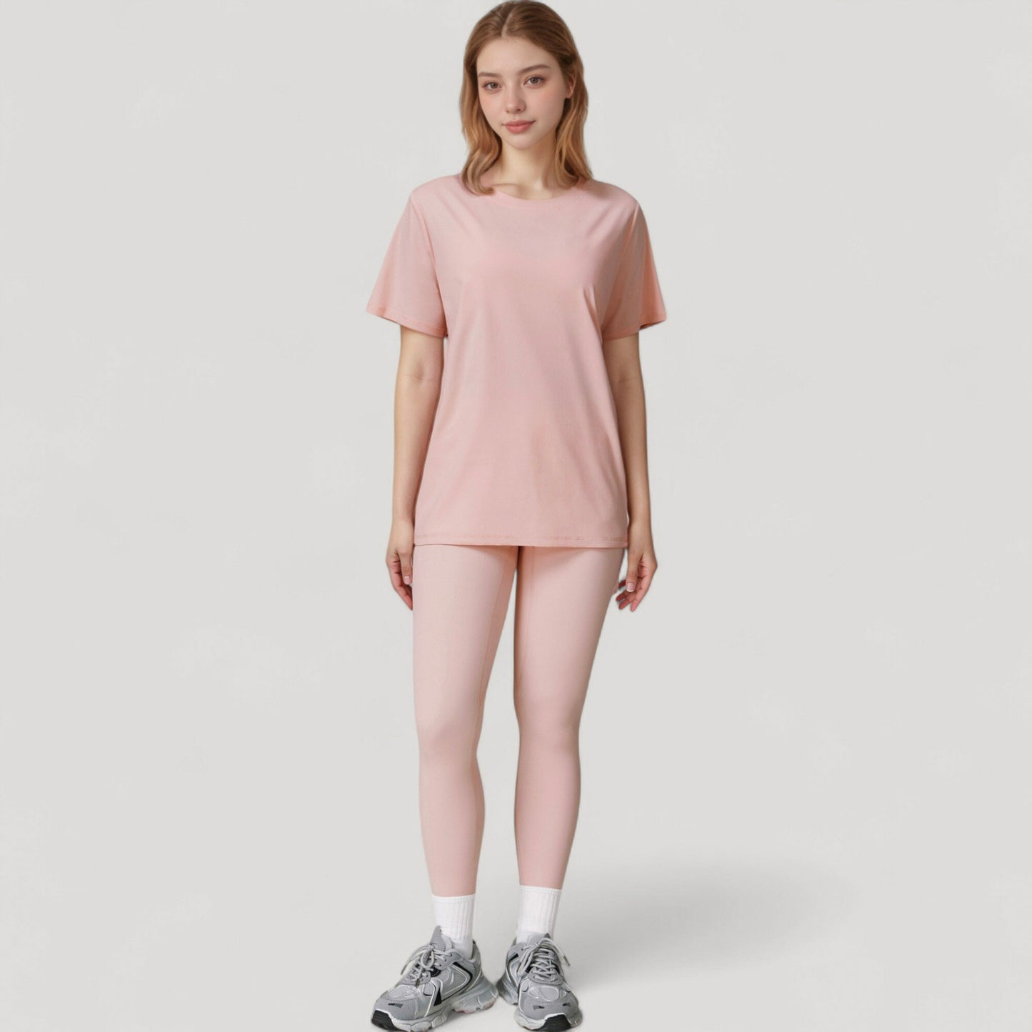 Anna-Kaci Active Women's Relaxed Fit Crew Neck T-Shirt with Short Sleeves and Soft Stretch Fabric for Everyday Comfort