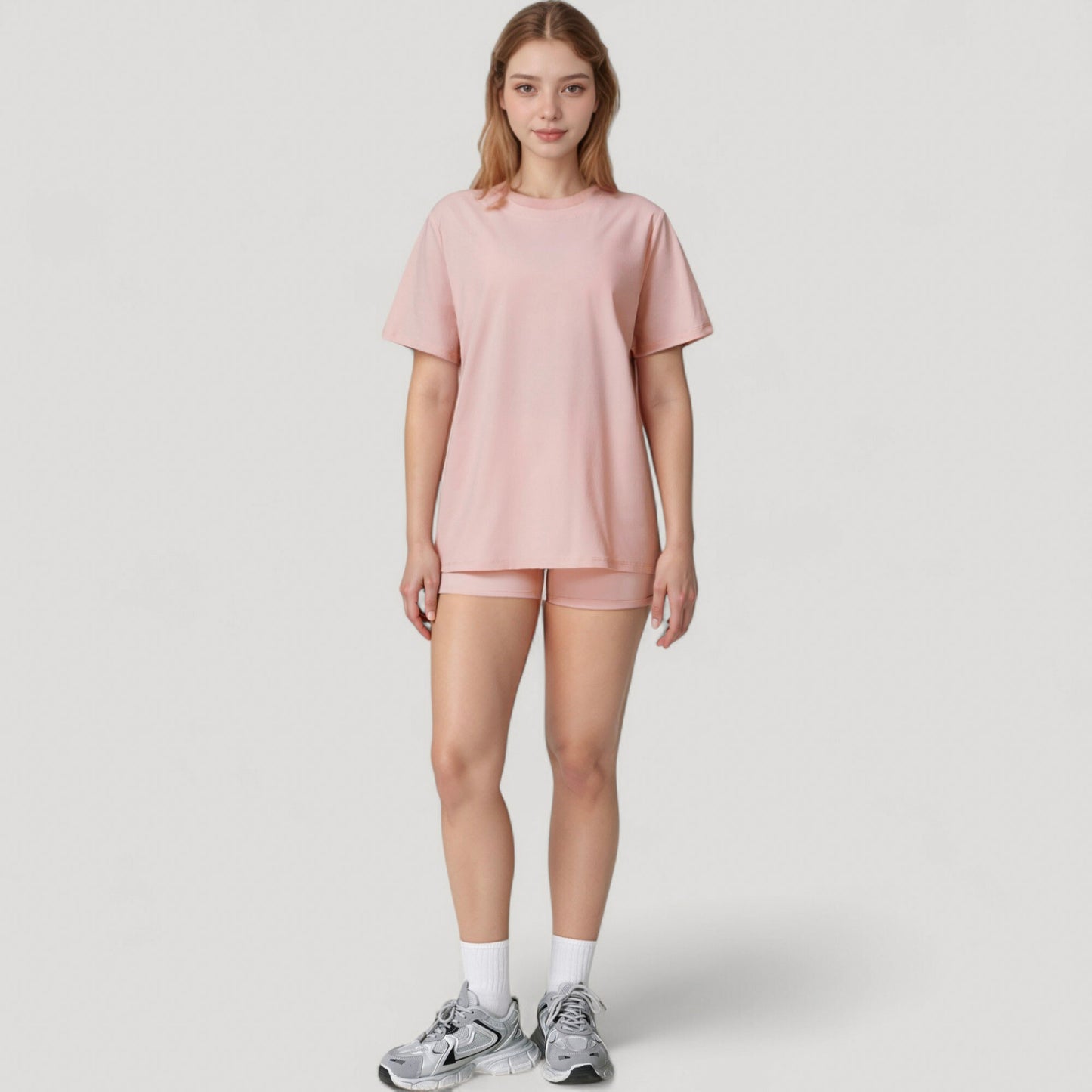 Anna-Kaci Active Women's Relaxed Fit Crew Neck T-Shirt with Short Sleeves and Soft Stretch Fabric for Everyday Comfort