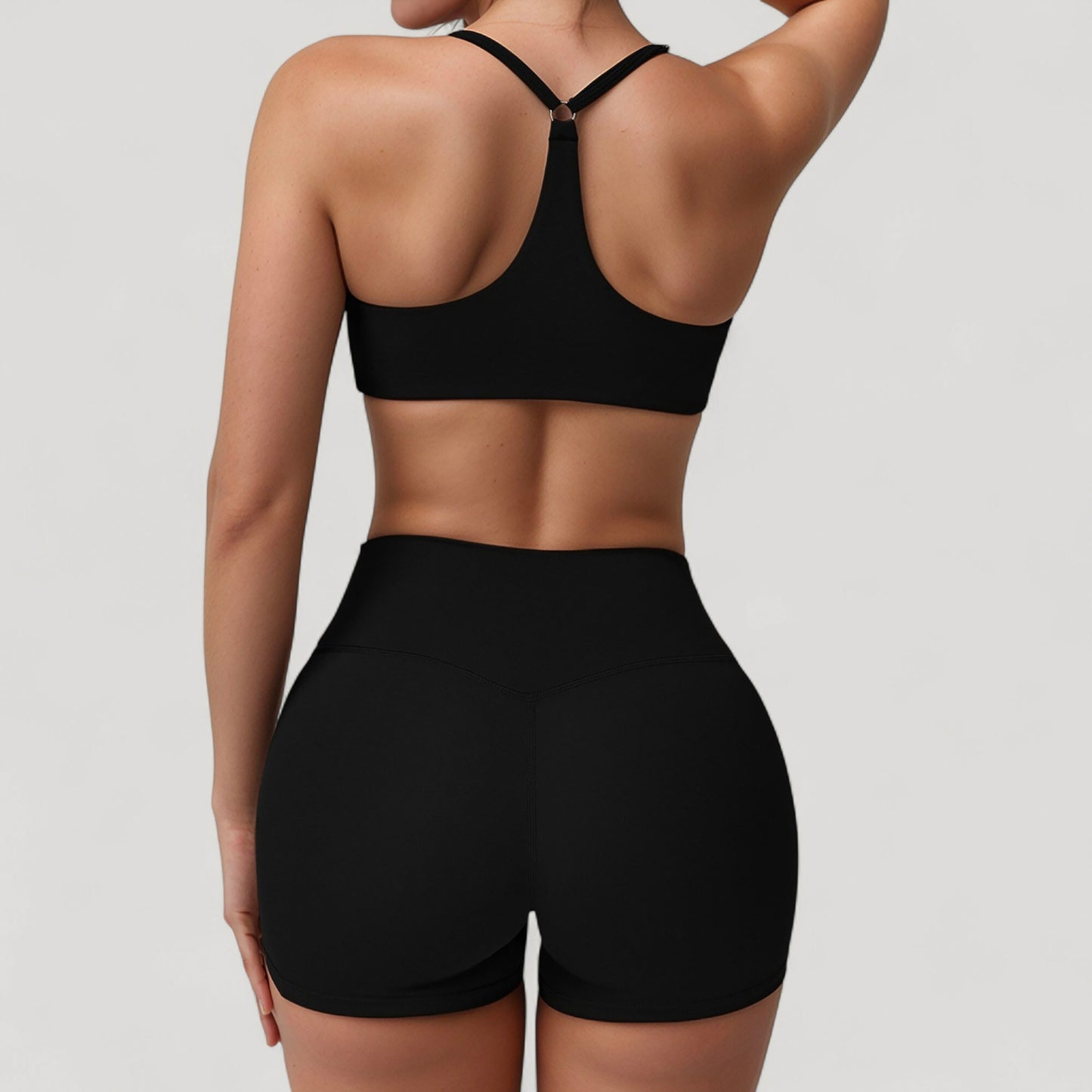 Anna-Kaci Active Women's Scoop Neck Sports Bra with Adjustable Straps and Smooth Stretch Fit