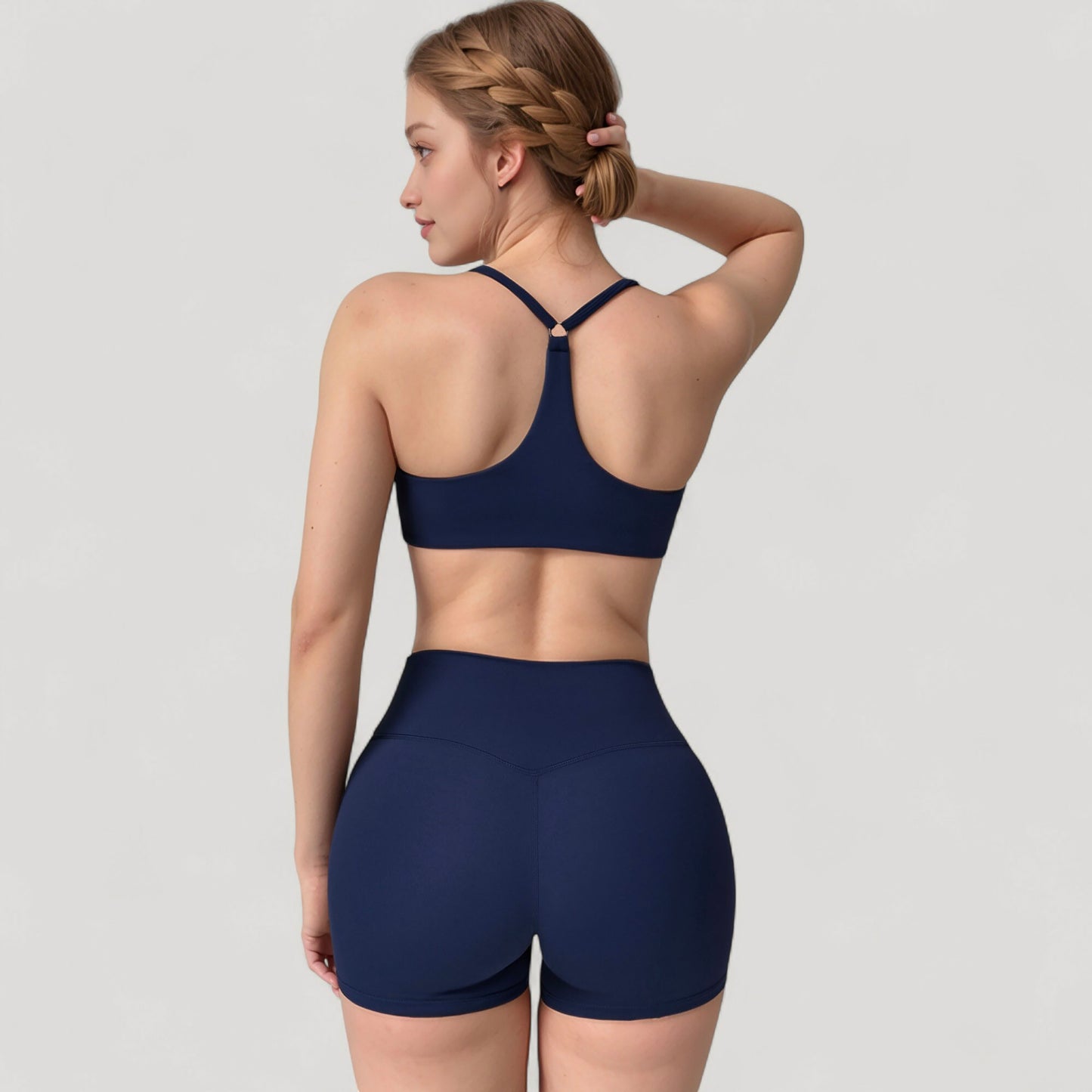 Anna-Kaci Active Women's Scoop Neck Sports Bra with Adjustable Straps and Smooth Stretch Fit