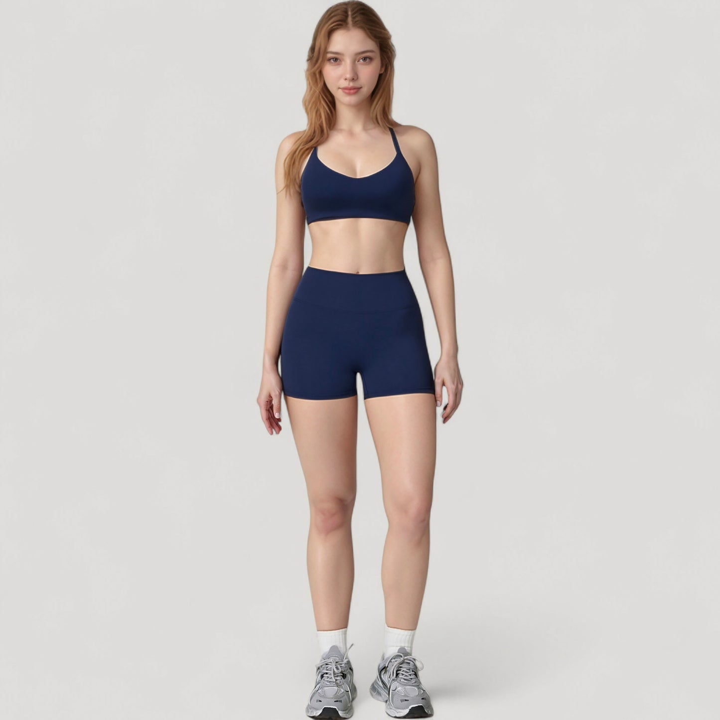 Anna-Kaci Active Women's Scoop Neck Sports Bra with Adjustable Straps and Smooth Stretch Fit