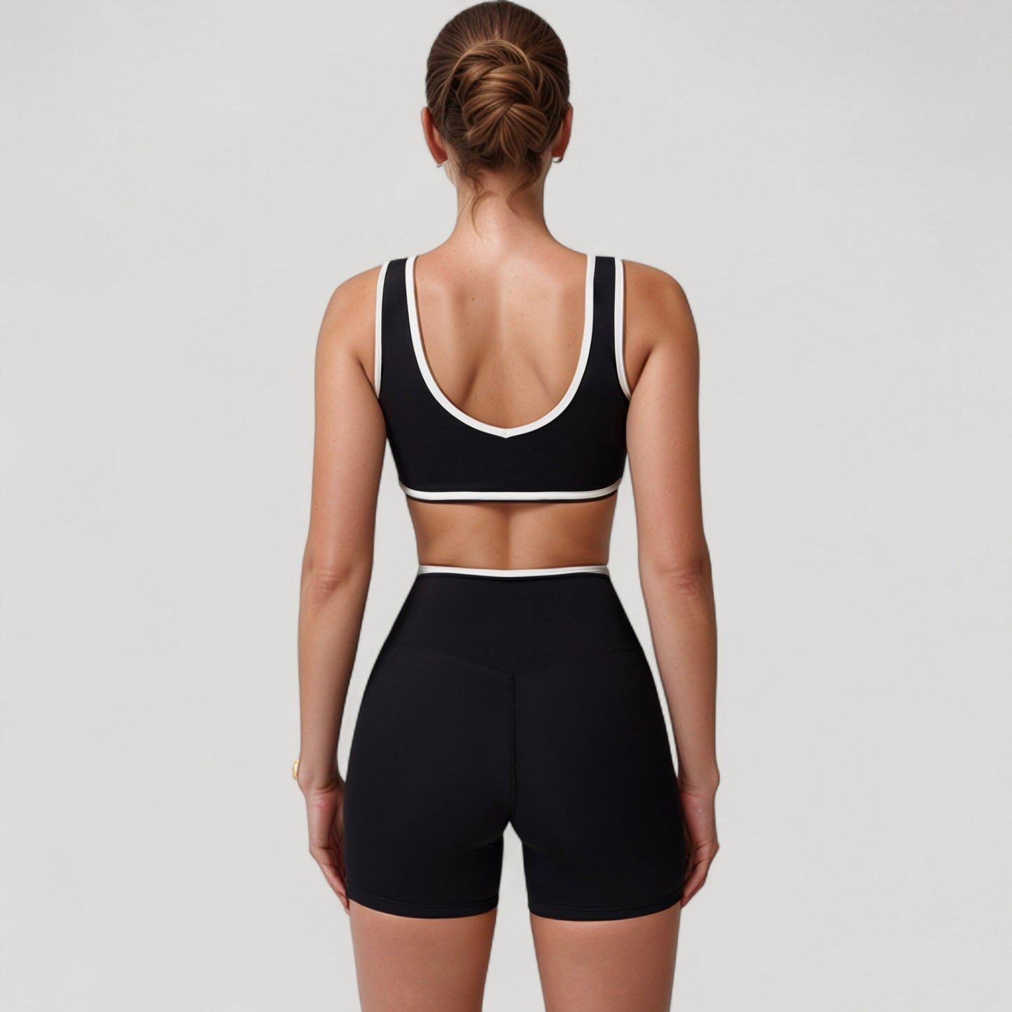Anna-Kaci Active Women's High Waist Crossover Athletic Shorts with Stretch Fabric and Flattering V Front Waistband
